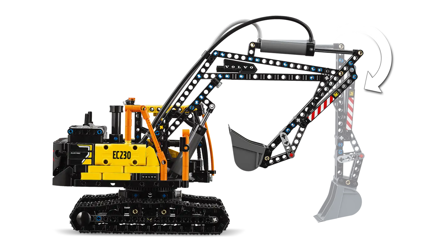 42175 Volvo Fmx Truck & Ec230 Electric Excavator