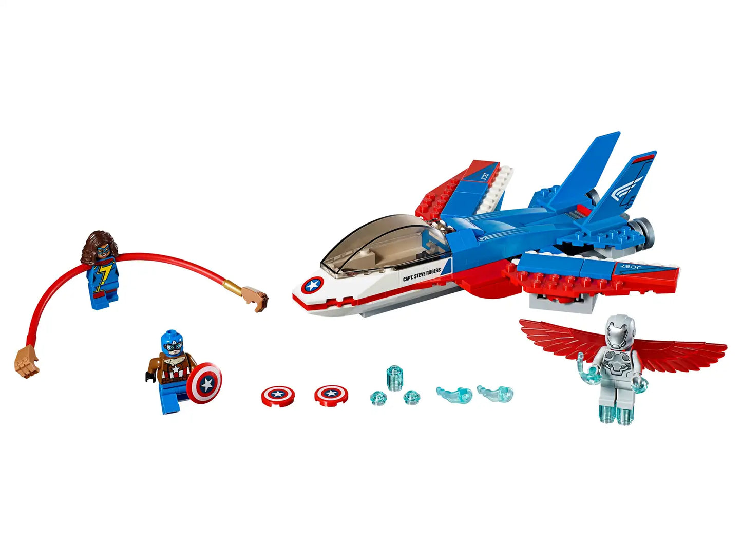 76076 Captain America Jet Pursuit