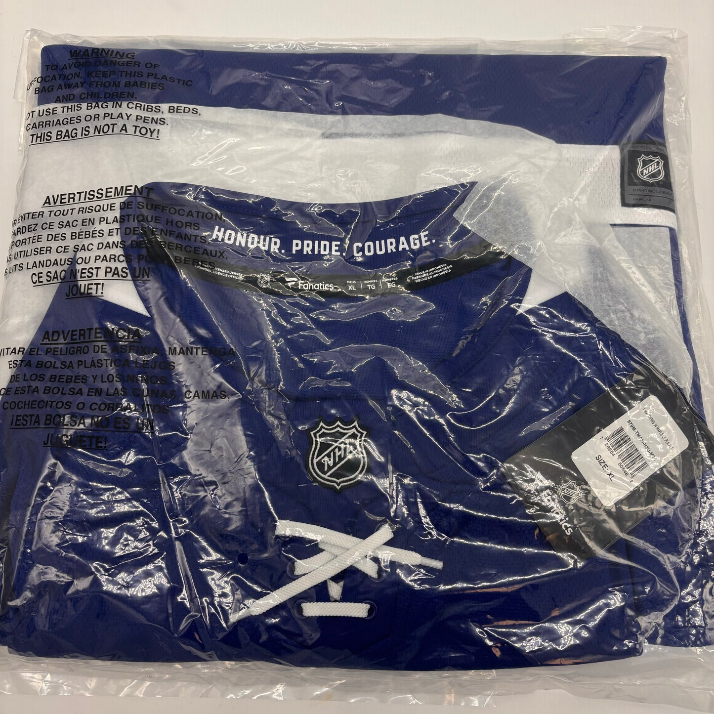 Auction Lot 1: Auston Matthews NHL Official Jersey Fanatics size XL Toronto Maple Leafs