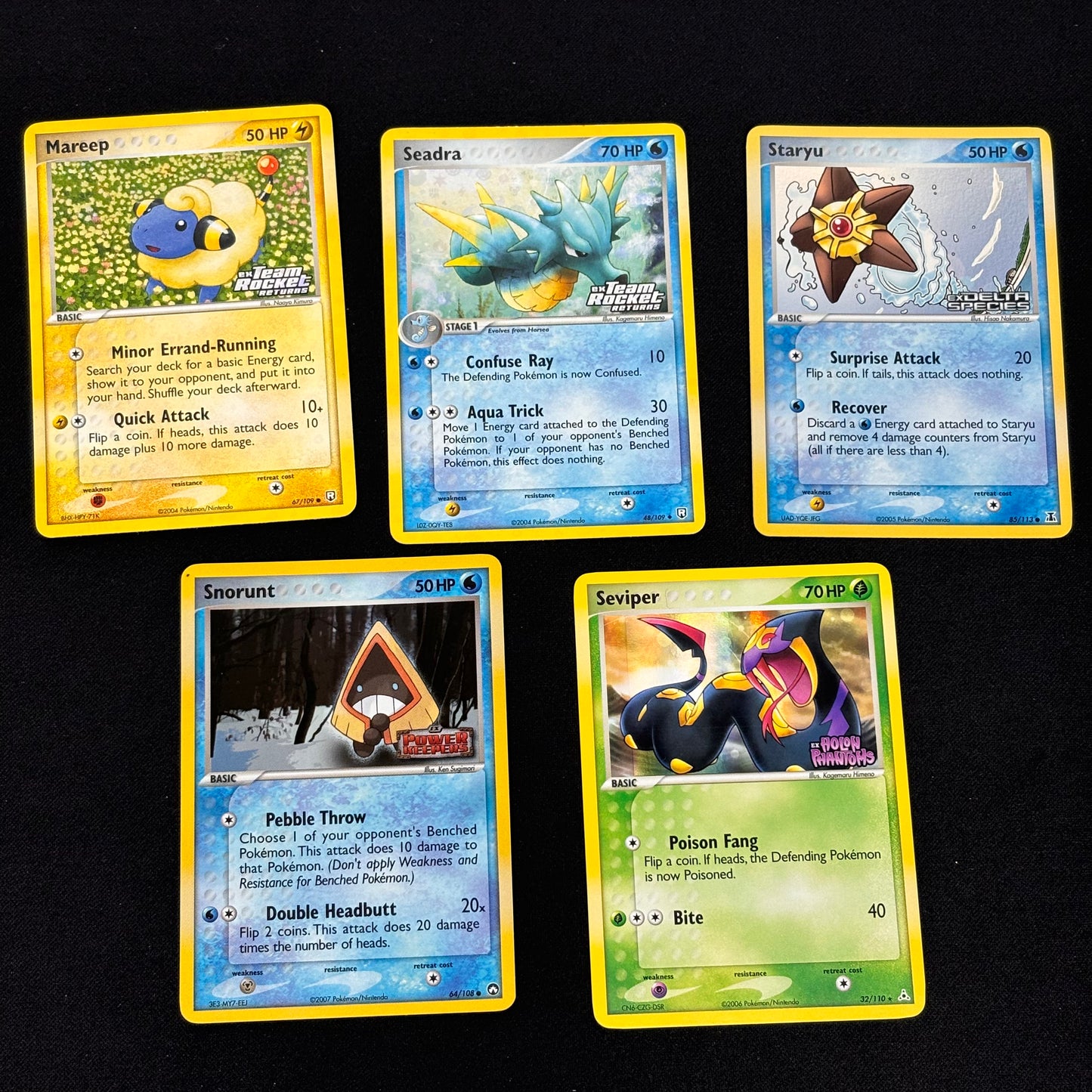 Auction Lot 25: Pokemon Ex Era Reverse Holo Common and Uncommon Card Lot