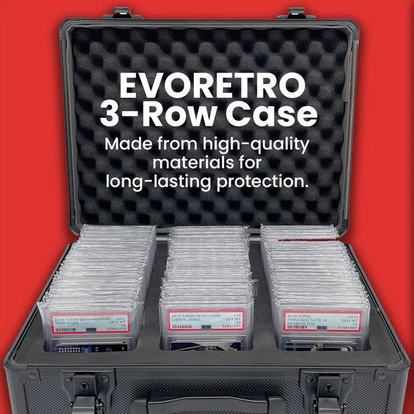 Evoretro 3 row slab case - Black