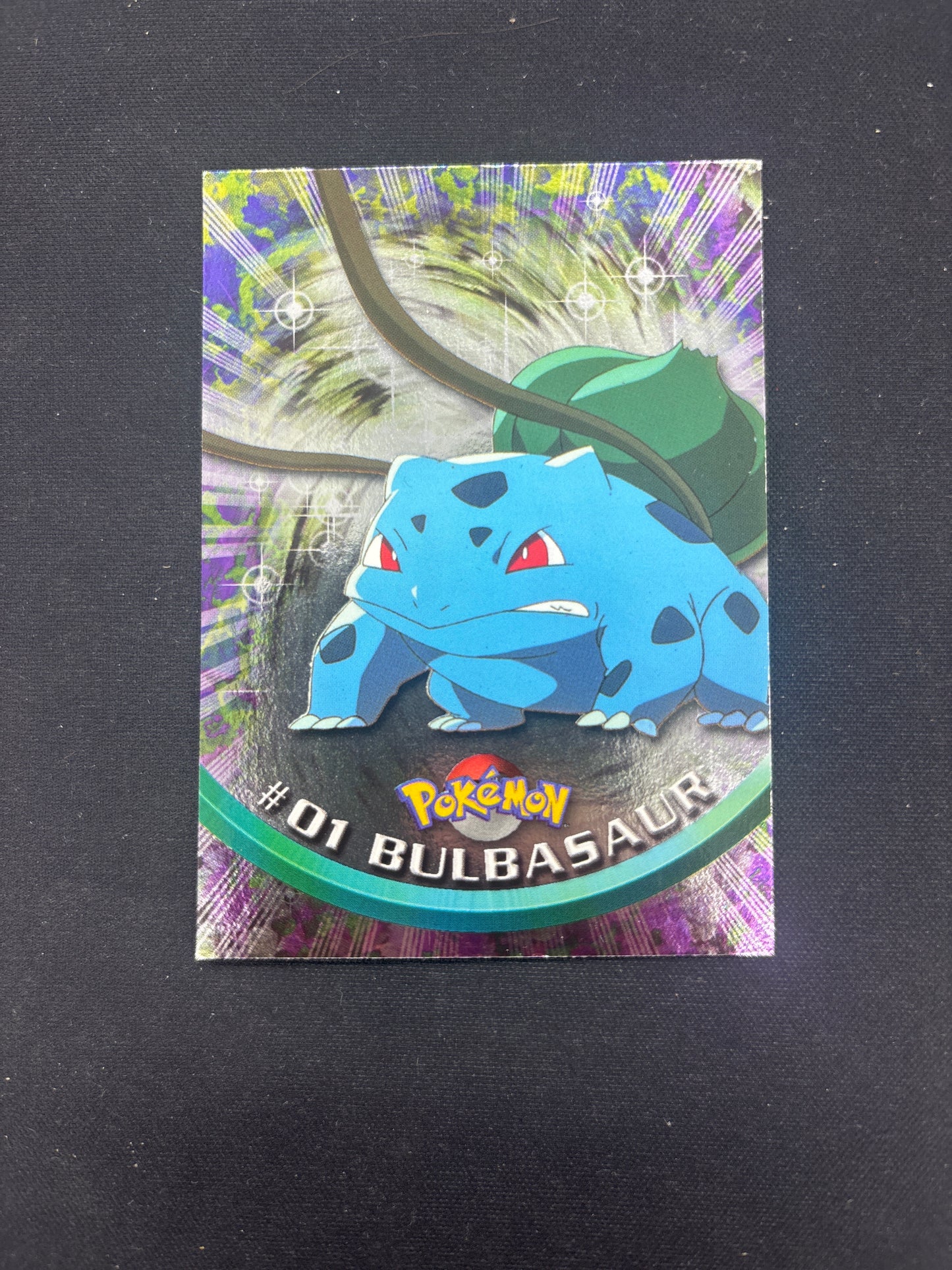 Auction Lot 69: Pokemon Card Bulbasaur Topps Rainbow Foil Conditions Vary
