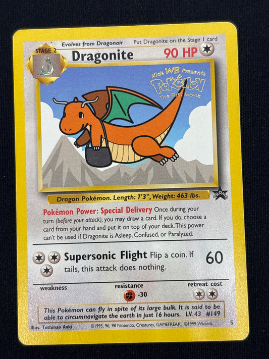 Auction Lot 32: Dragonite WOTC Black Star Promo Card Conditions Vary