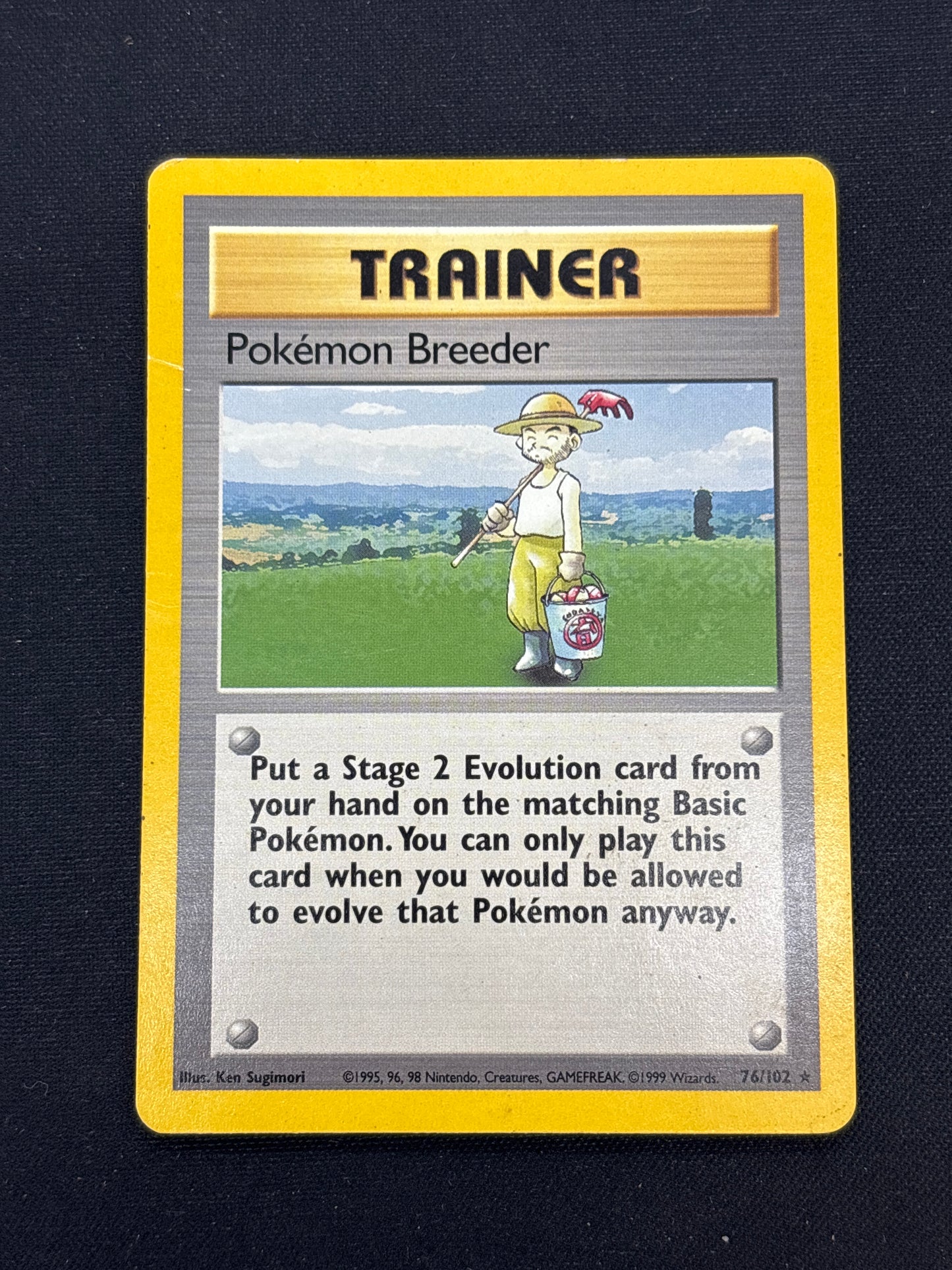 Auction Lot 81: Pokemon Card Pokemon Breeder Base Set Conditions Vary