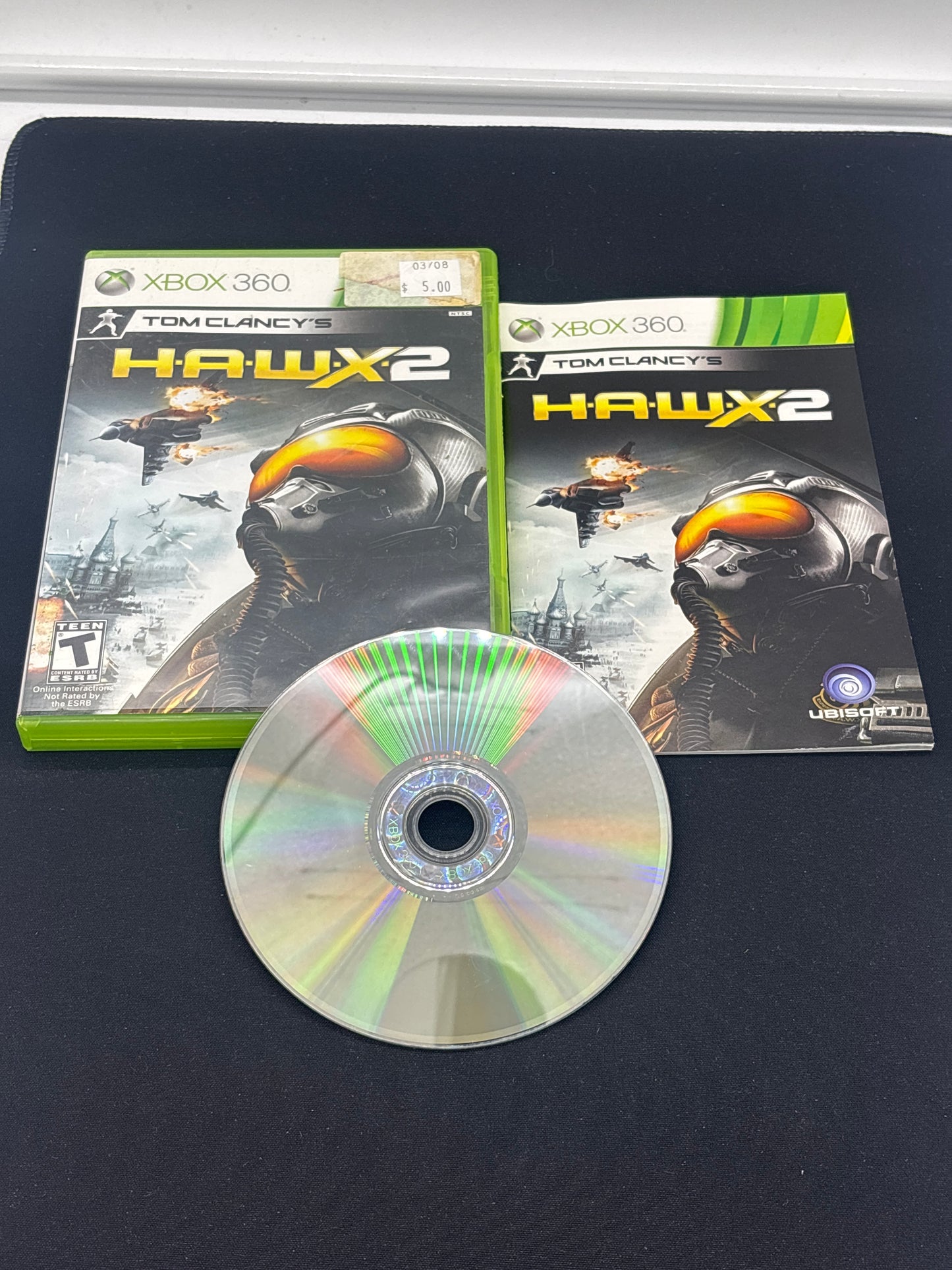 Auction Lot 50: XBOX 360 HAWX 2 With Case & Disc