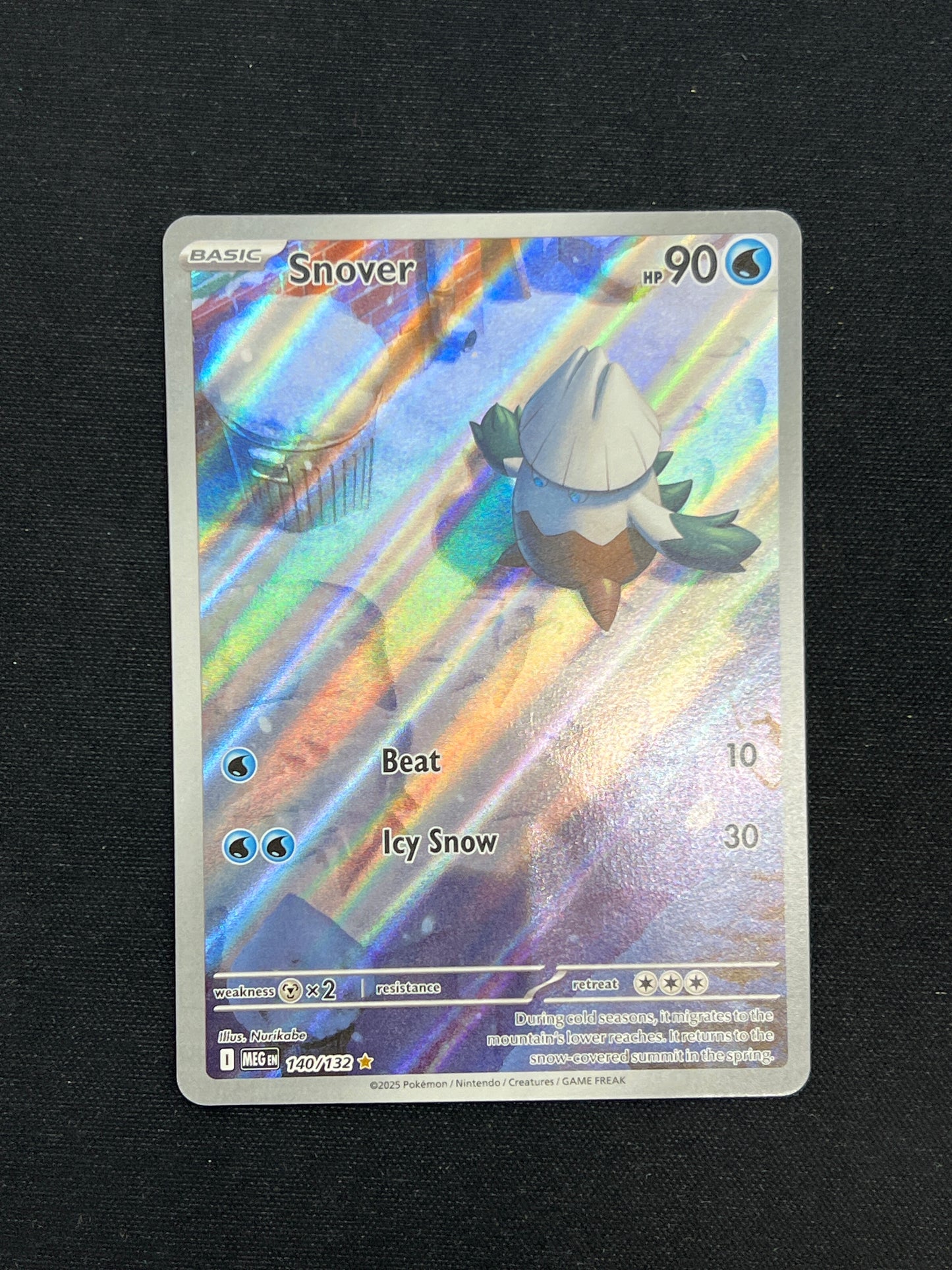 Auction Lot 248: Pokemon Cards Snover Illustration Rare Conditions Vary