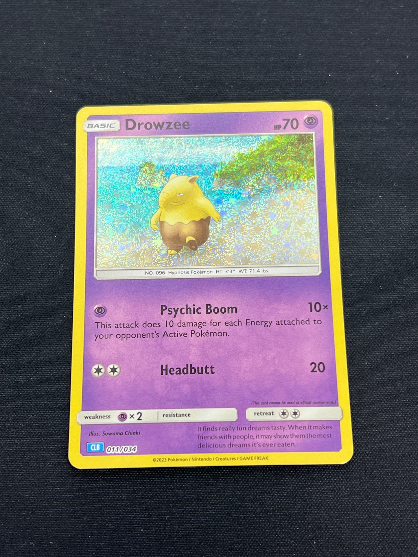 Auction Lot 381: Pokemon Cards Drowzee TCG Classic Collection Holo Condition Vary