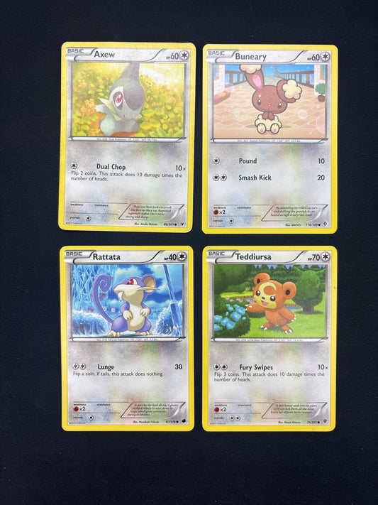 Auction Lot 362: Pokemon Cards Lot of 4 Assorted BW Era Conditions Vary