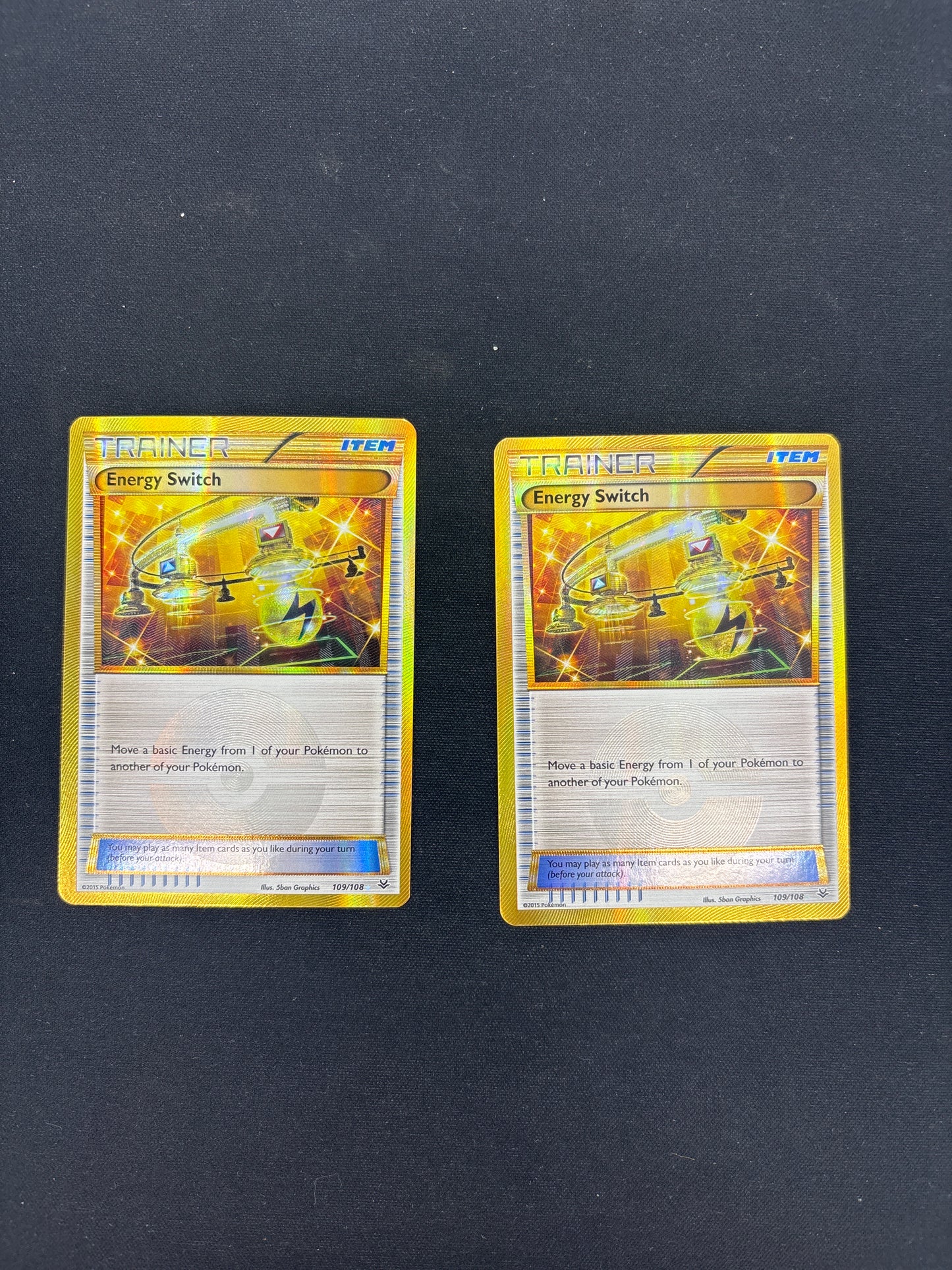 Auction Lot 52: Energy Switch Secret Rare Card Lot Pokemon XY Roaring Skies Conditions Vary