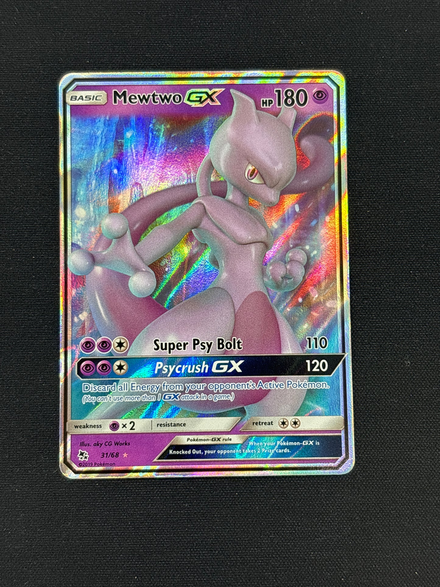 Auction Lot 266: Mewtwo GX Full Art Card Conditions Vary