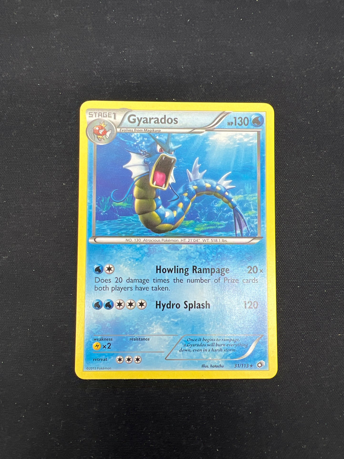 Auction Lot 379: Pokemon Cards Gyarados BW Legendary Treasures Conditions Vary