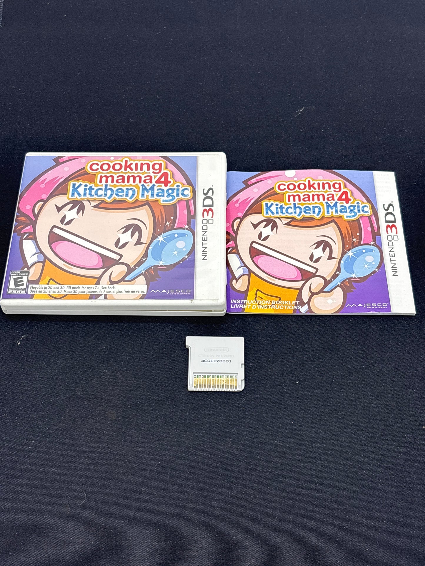 Auction Lot 6: Nintendo 3DS Video Game Cooking Mama 4 Kitchen Magic CIB