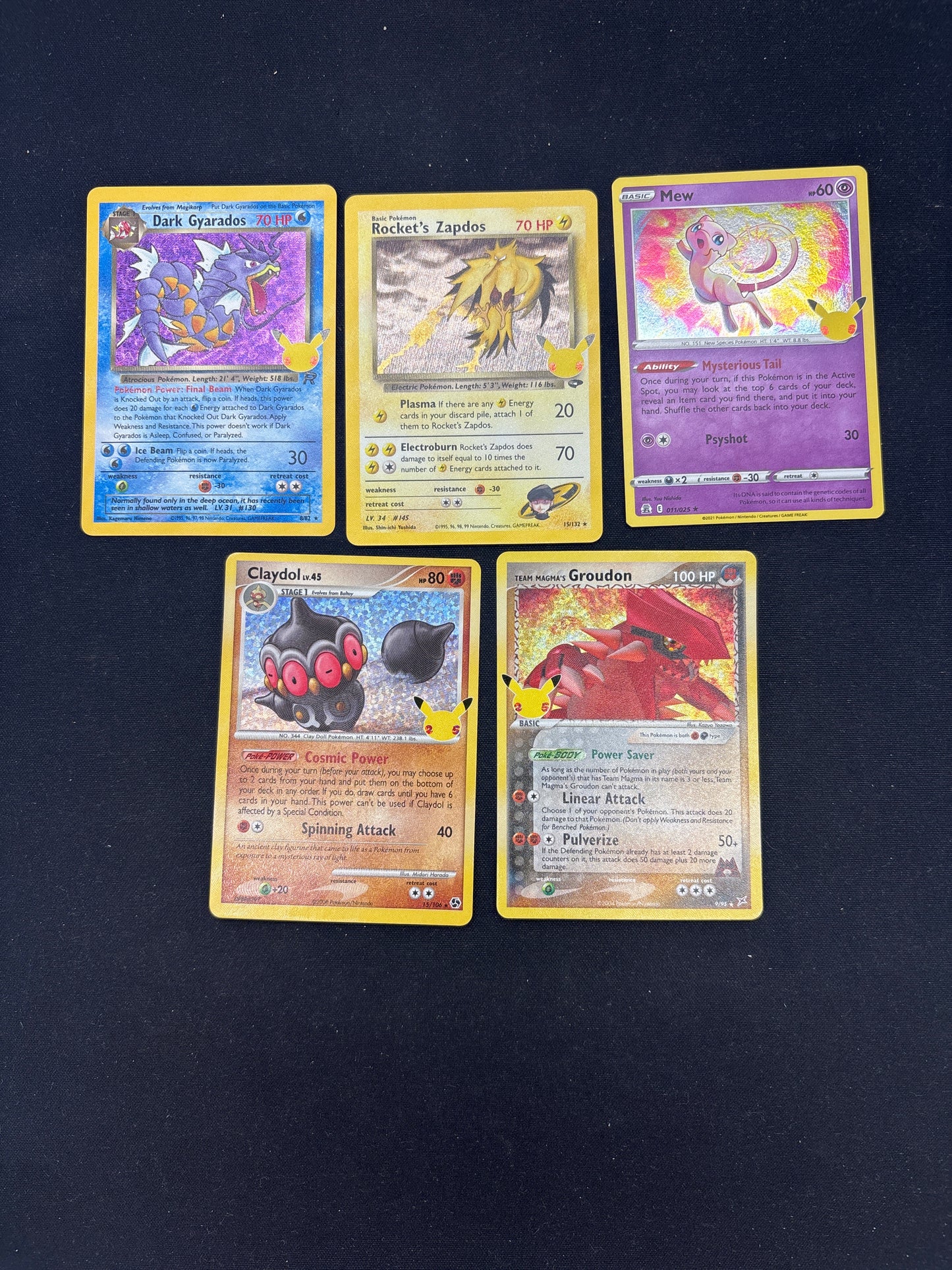 Auction Lot 10: Pokemon Cards Celebrations Holo Card Lot of 5 Conditions Vary