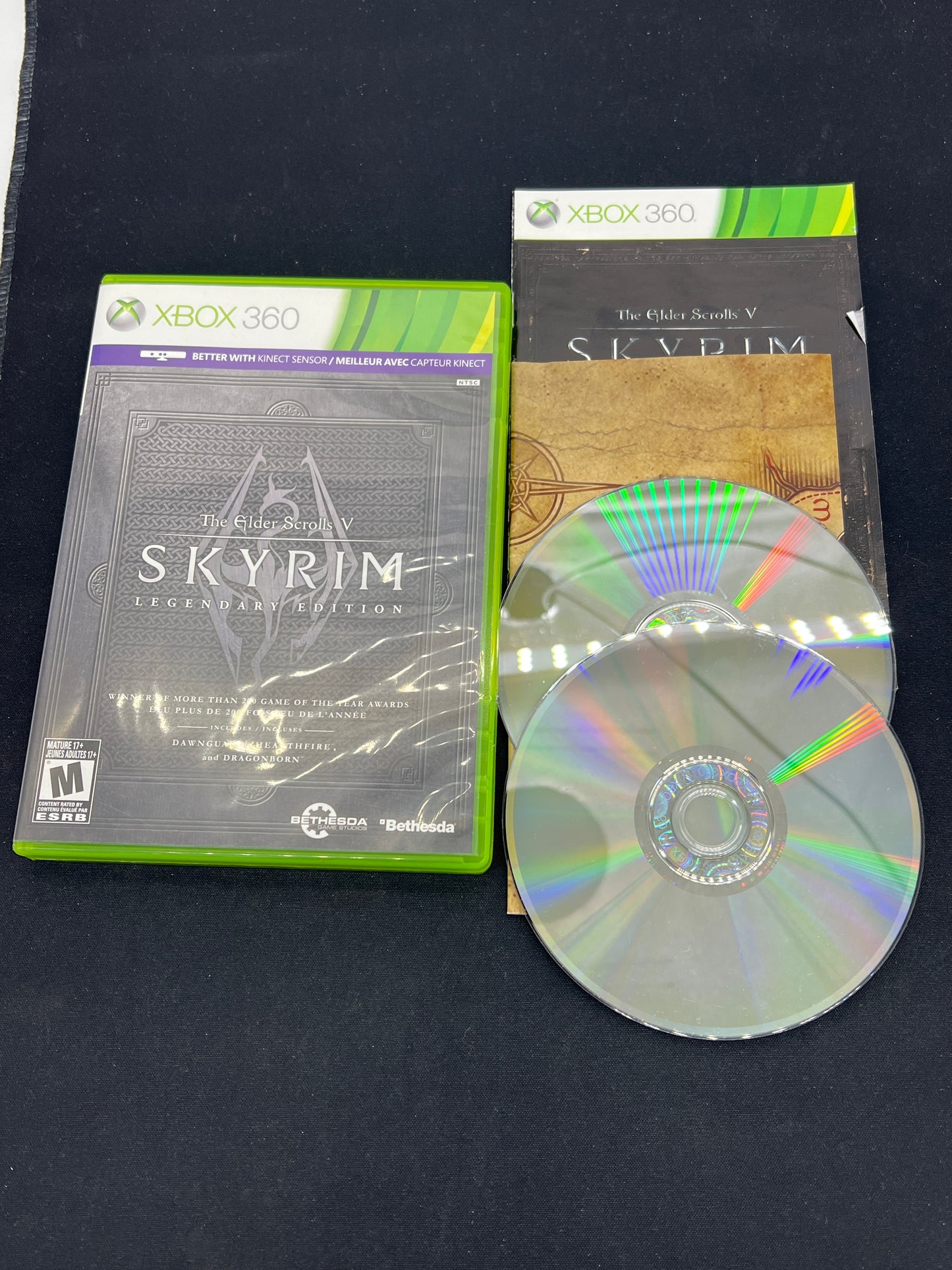 Auction Lot 221: XBOX 360 Video Game Lot of 2 Elder Scrolls Oblivion GOTY Skyrim GOTY CIB