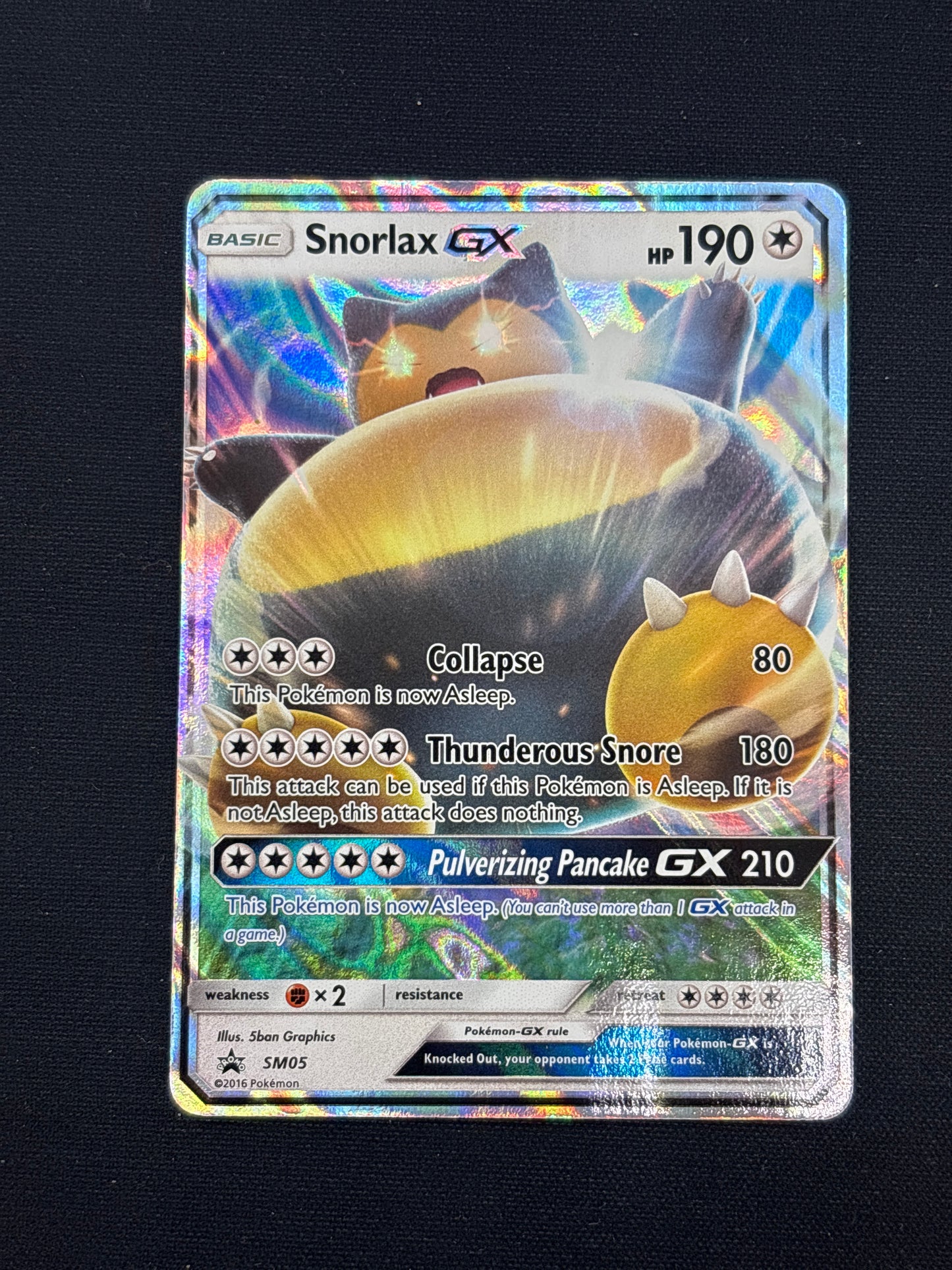 Auction Lot 9: Snorlax GX Full Art Card Conditions Vary
