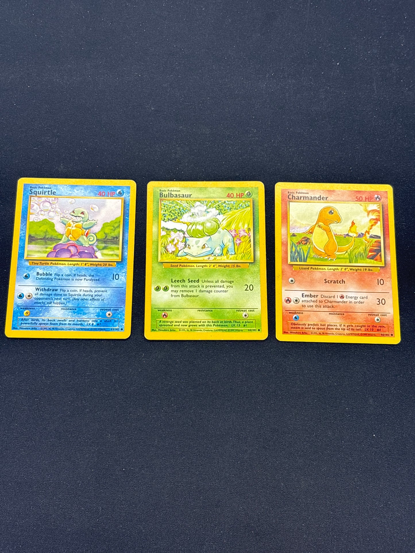 Auction Lot 44: Pokemon 3 Card Lot Kanto Trio Conditions Vary