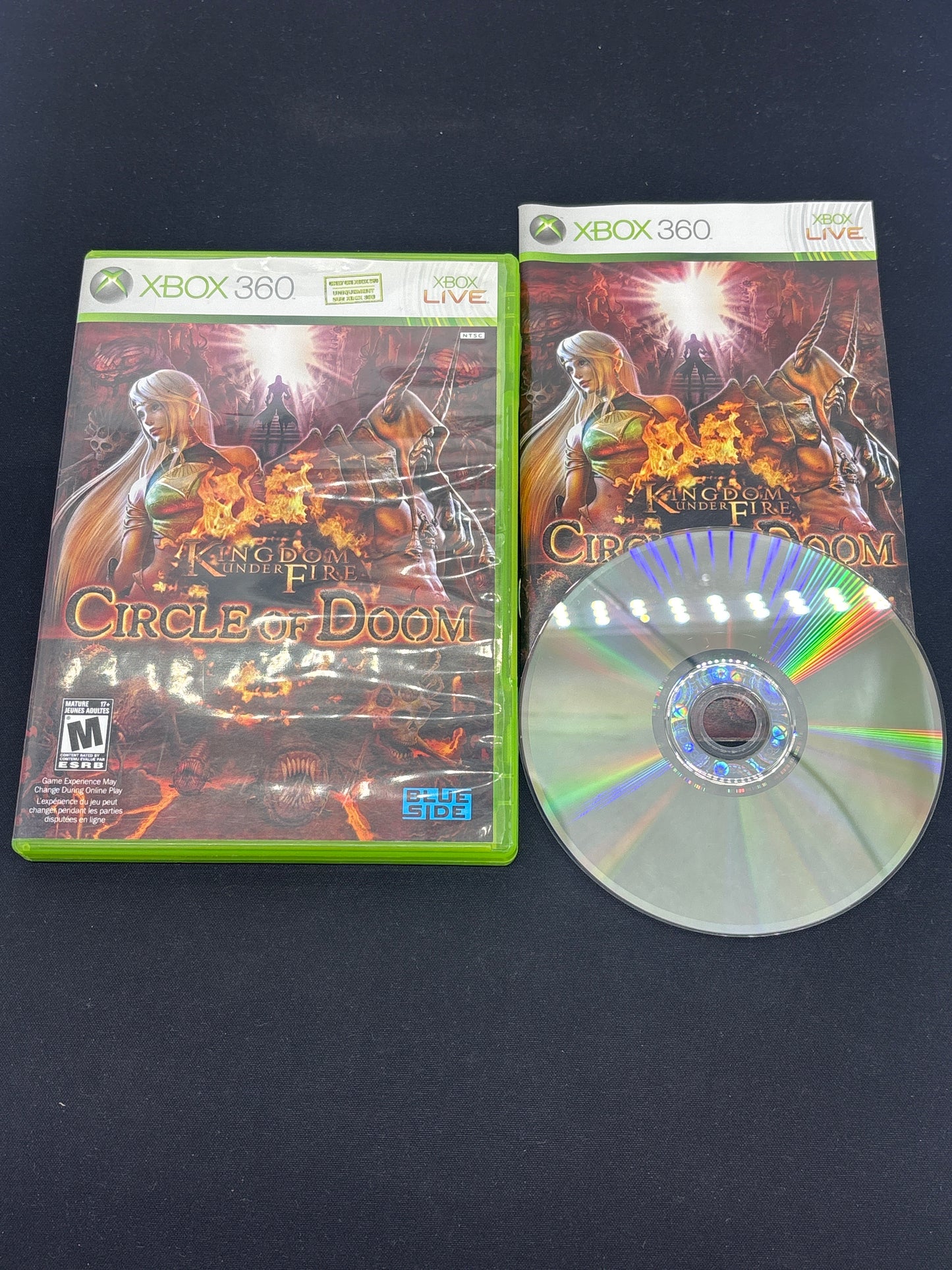 Auction Lot 173: XBOX 360 Video Game Kingdom Under Fire Circle of Doom CIB