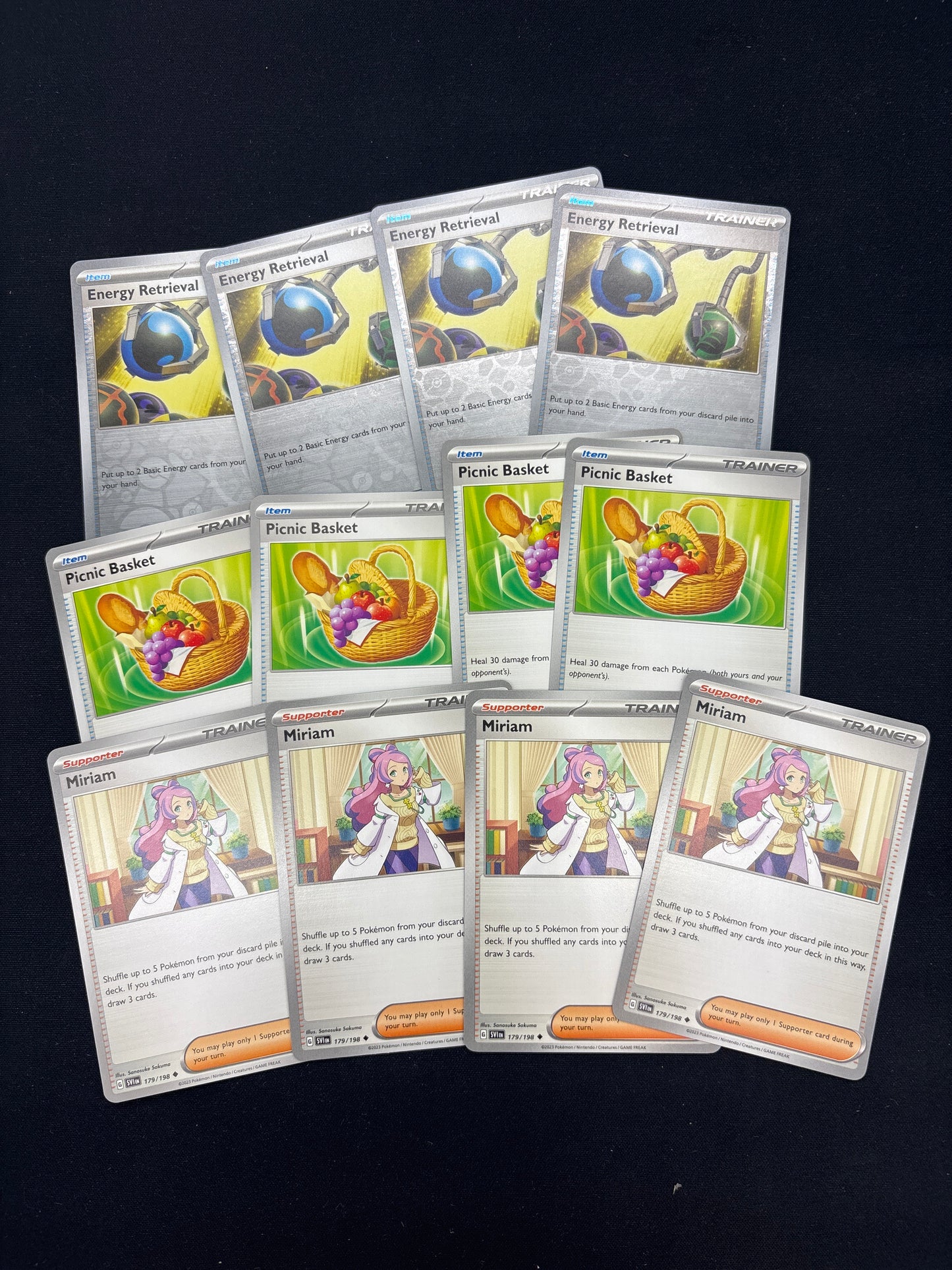 Auction Lot 248: Pokemon SV Trainer Card Lot 5 Conditions Vary