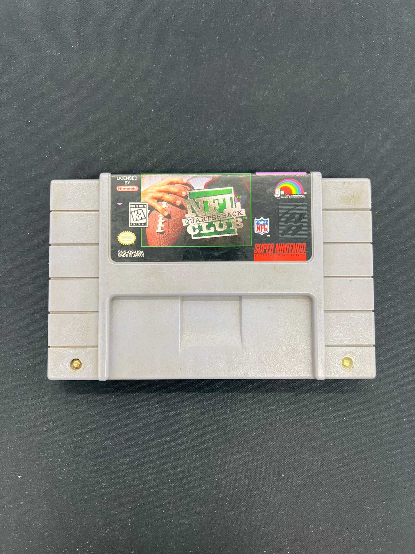 Auction Lot 108: Nintendo SNES Video Game NFL Quarterback Club Loose