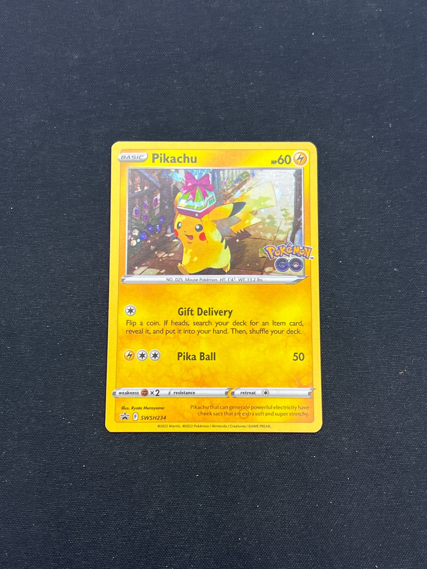 Auction Lot 264: Pokemon Cards Pikachu Holo Promo Stamped Pokemon GO Conditions Vary