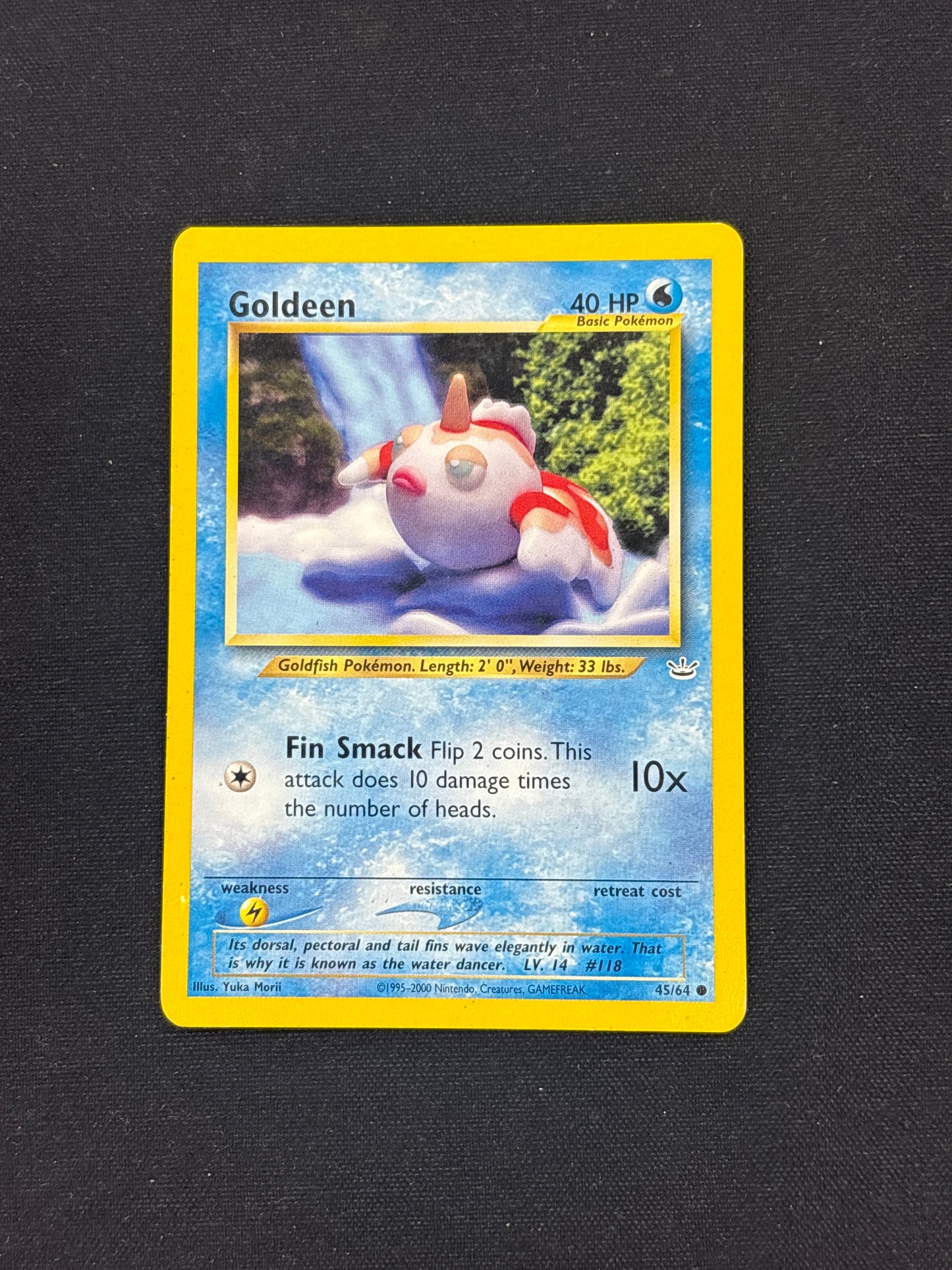 Auction Lot 255: Goldeen Pokemon Neo Revelation Card Conditions Vary