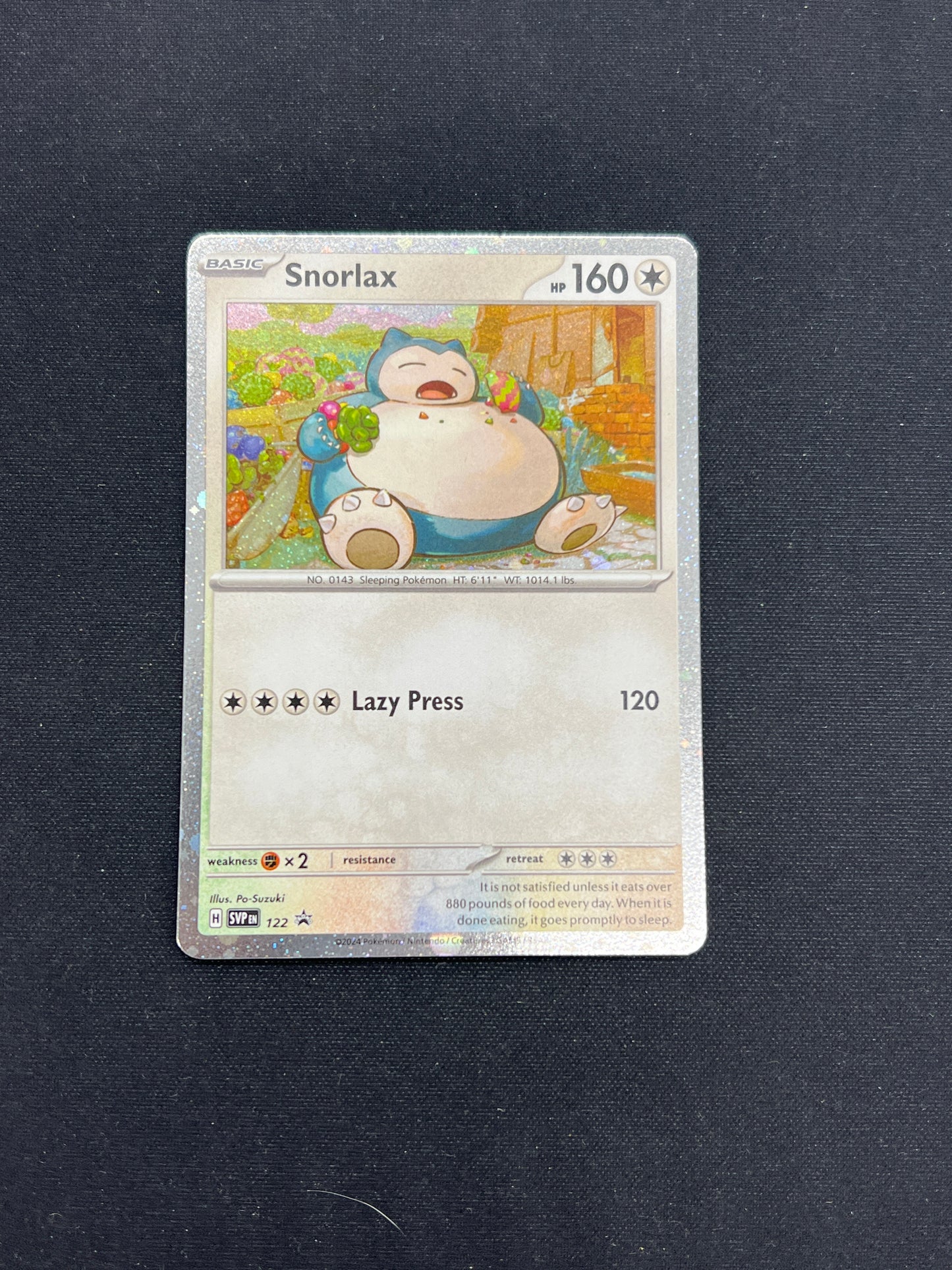 Auction Lot 119: Pokemon Cards Snorlax Cosmo Holos SV Promo Conditions Vary