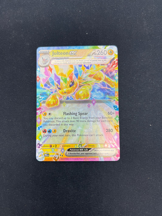 Auction Lot 272: Pokemon Cards Prismatic Evolutions Jolteon EX Condition Vary