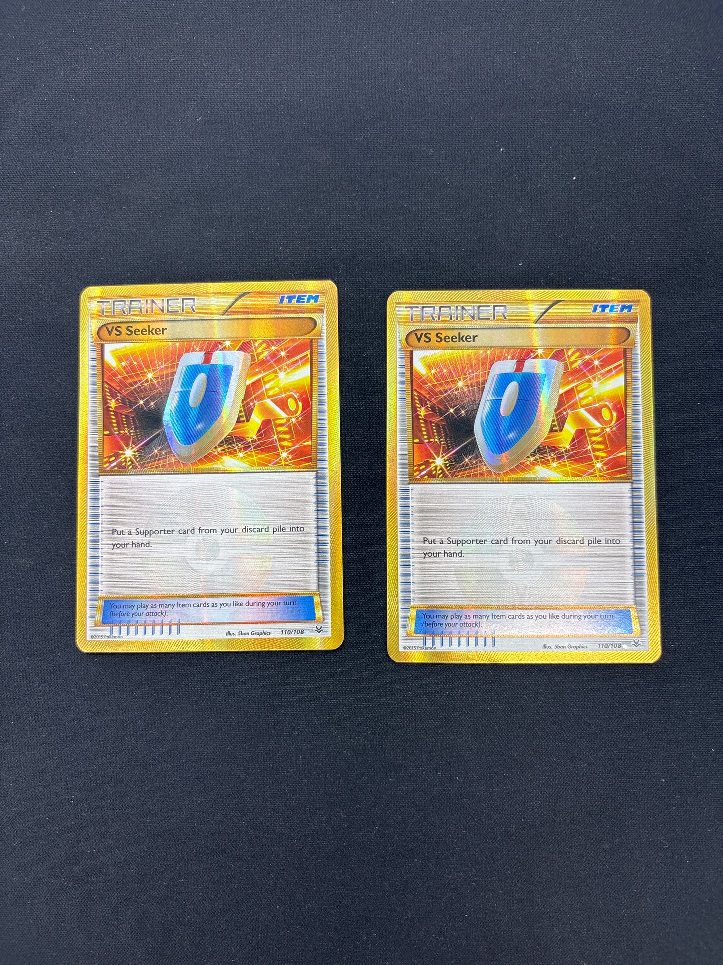 Auction Lot 3: Pokemon VS Seeker Roaring Skies Secret Card Lot 2 Conditions Vary