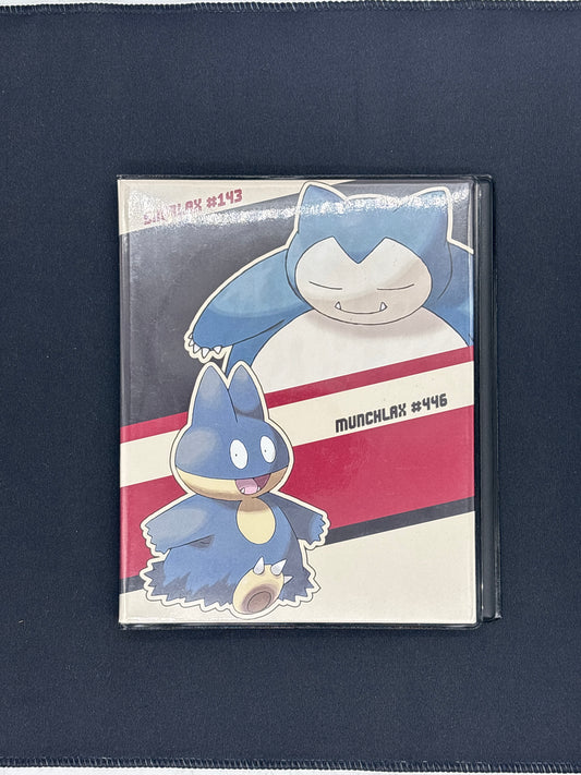 Auction Lot 107: Pokemon 4 Pocket Snorlax Binder Used