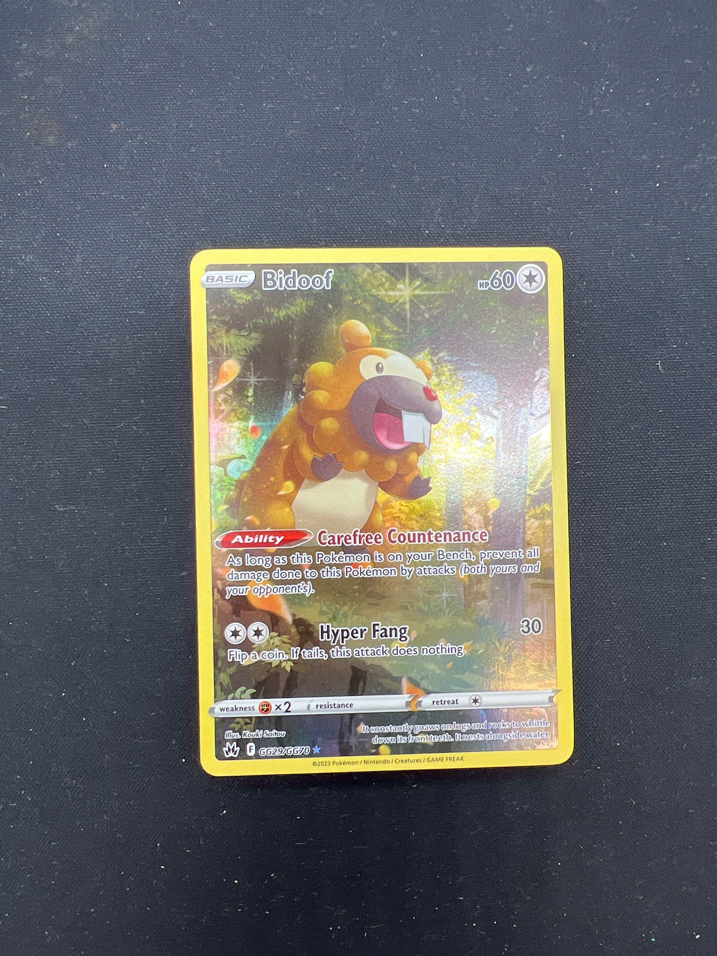 Auction Lot 29: Pokemon Cards Bidoof Galarian Gallery Full Art Conditions Vary