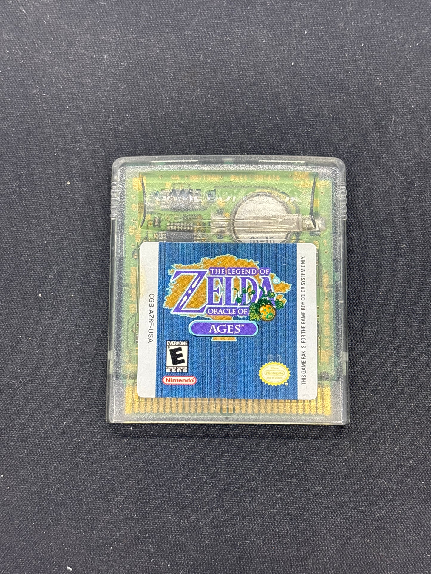 Auction Lot 351: Gameboy Color The Legend of Zelda Oracle of Ages Cartridge