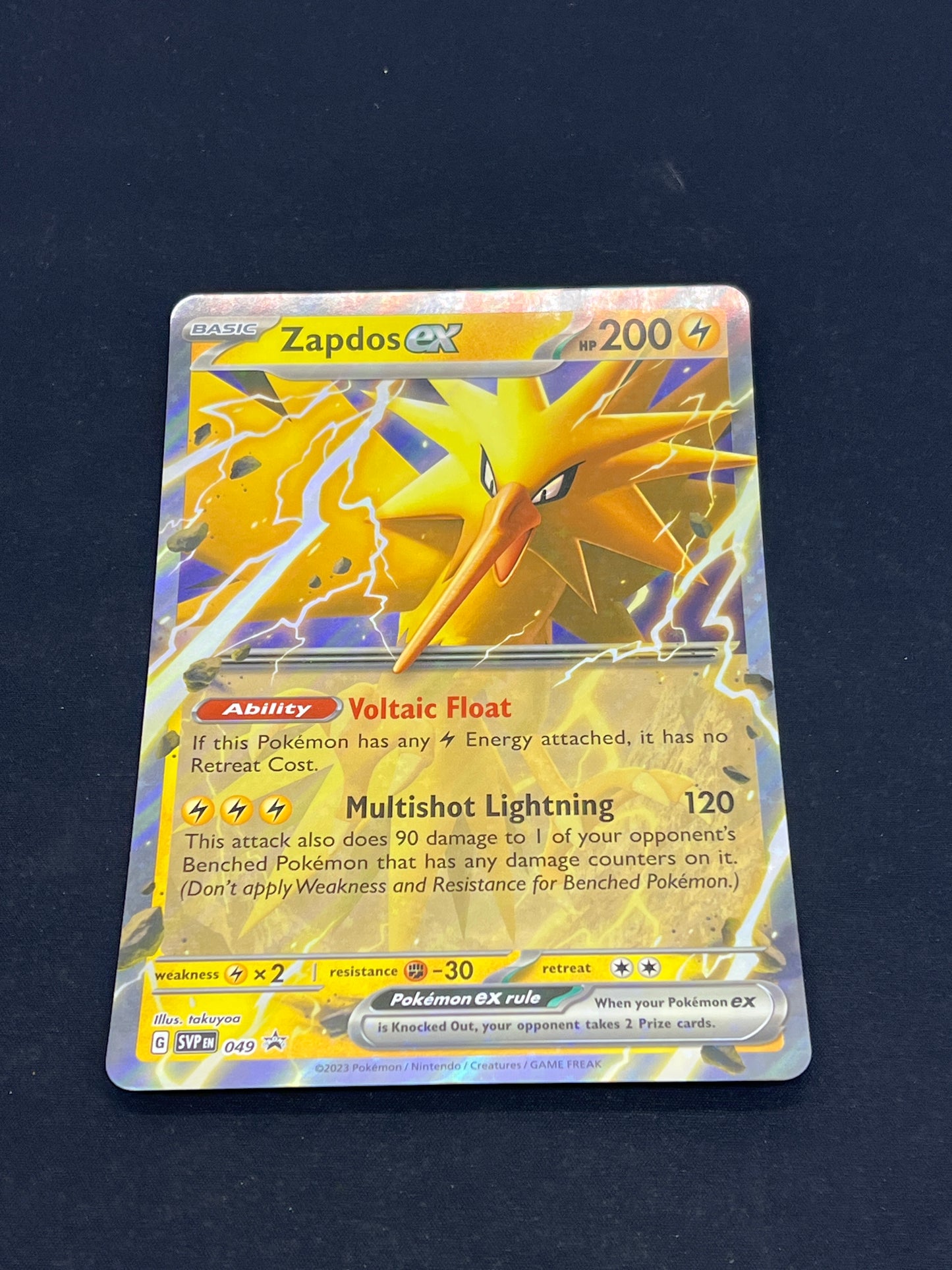 Auction Lot 299: Pokemon Cards Jumbo Zapdos EX Condition Vary