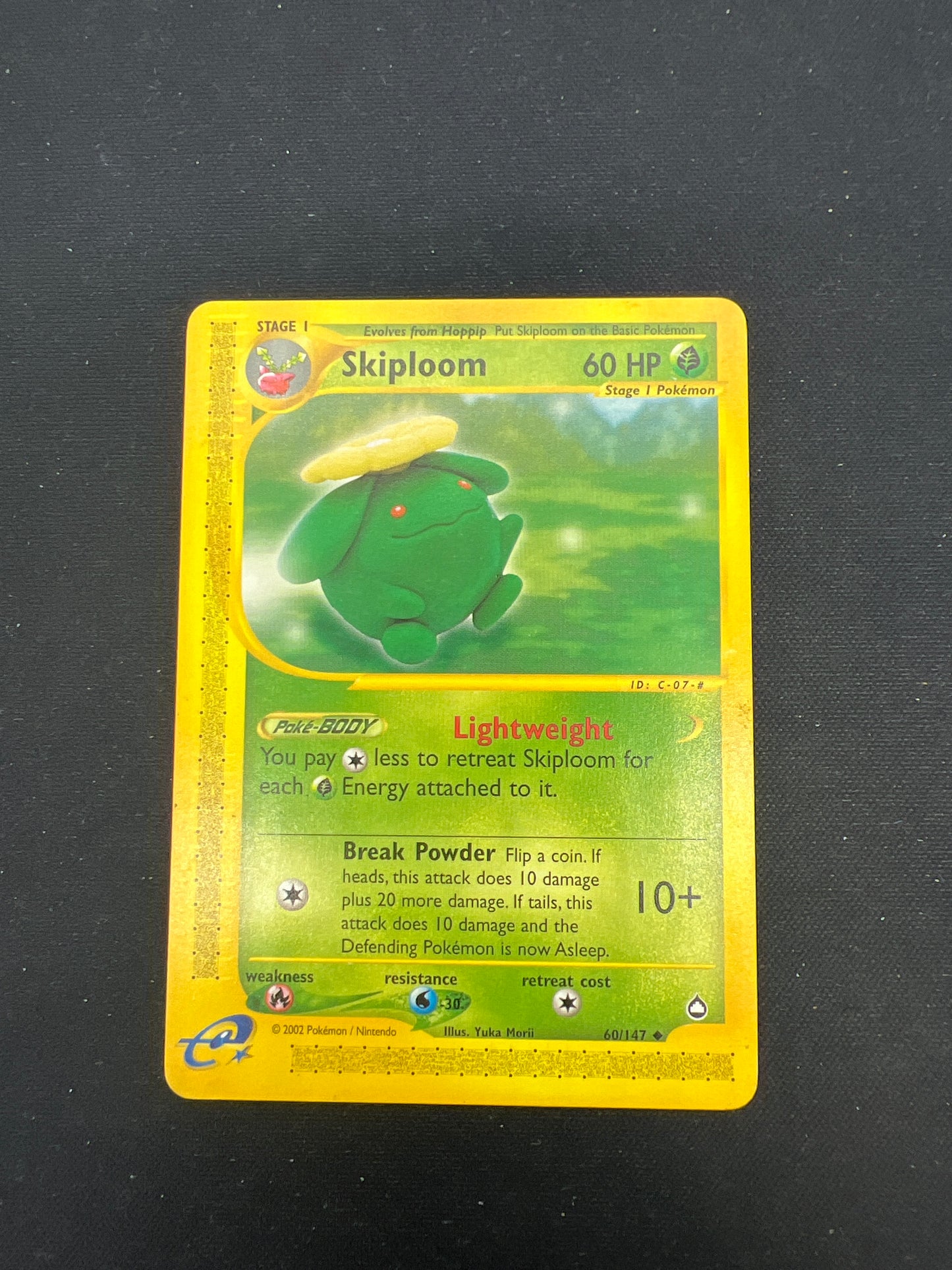 Auction Lot 159: Pokemon Cards Skiploom WOTC Aquapolis Condition Vary