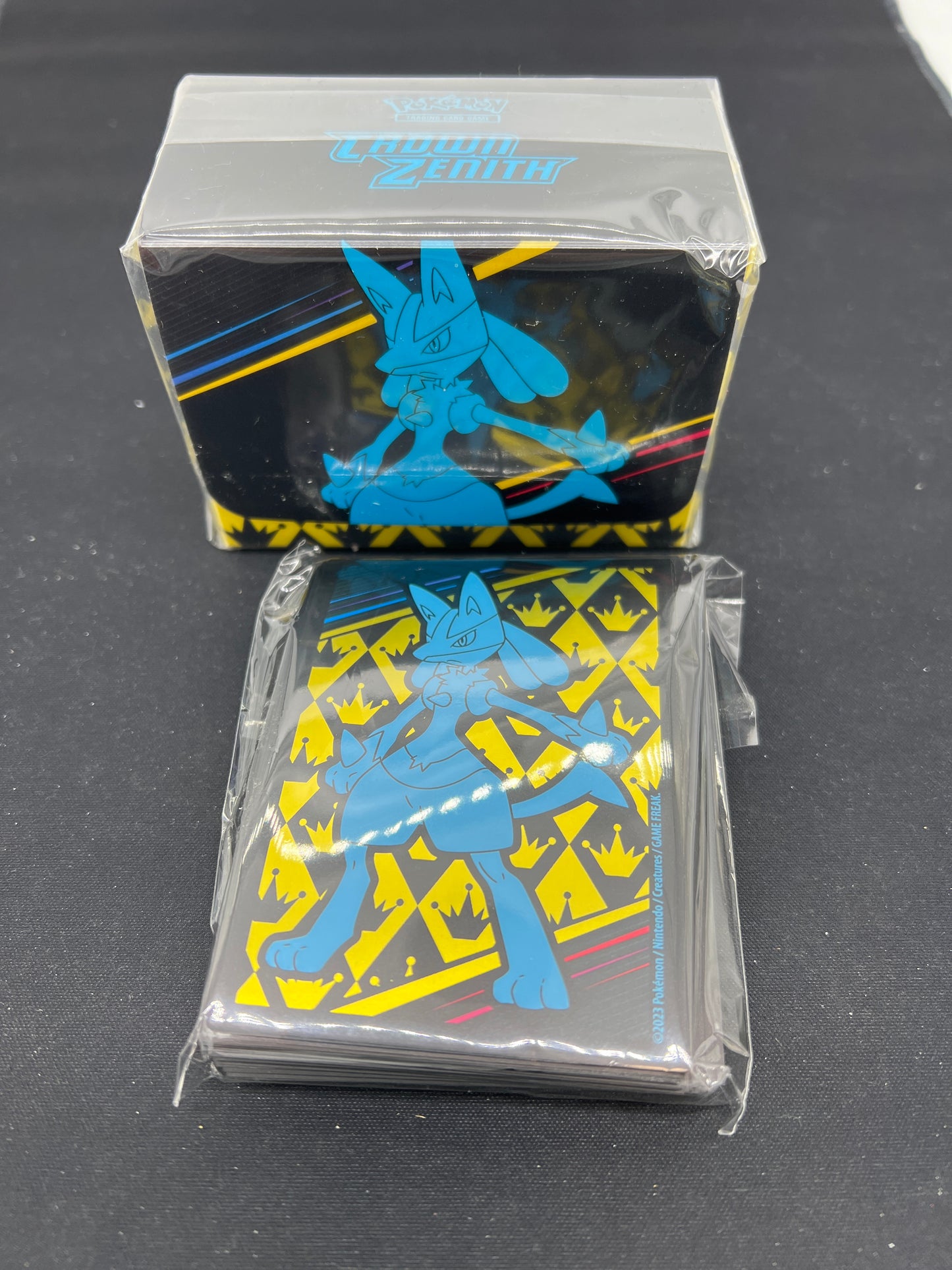 Auction Lot 283: Pokemon SWSH Crown Zenith ETB Plus Deck Box & Card Sleeves Unused