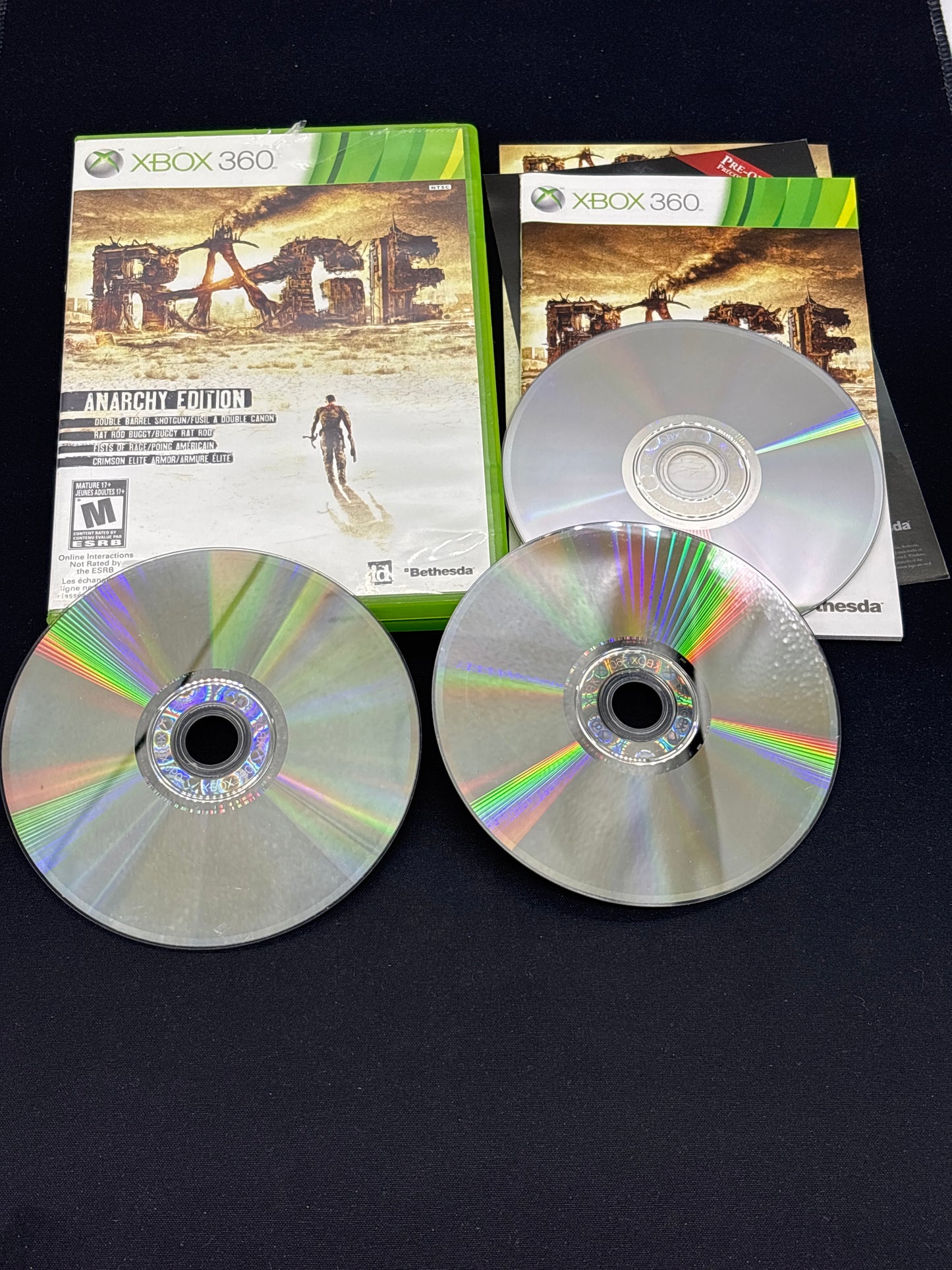 Auction Lot 149: XBOX 360 RAGE Anarchy Edition With Case & Disc
