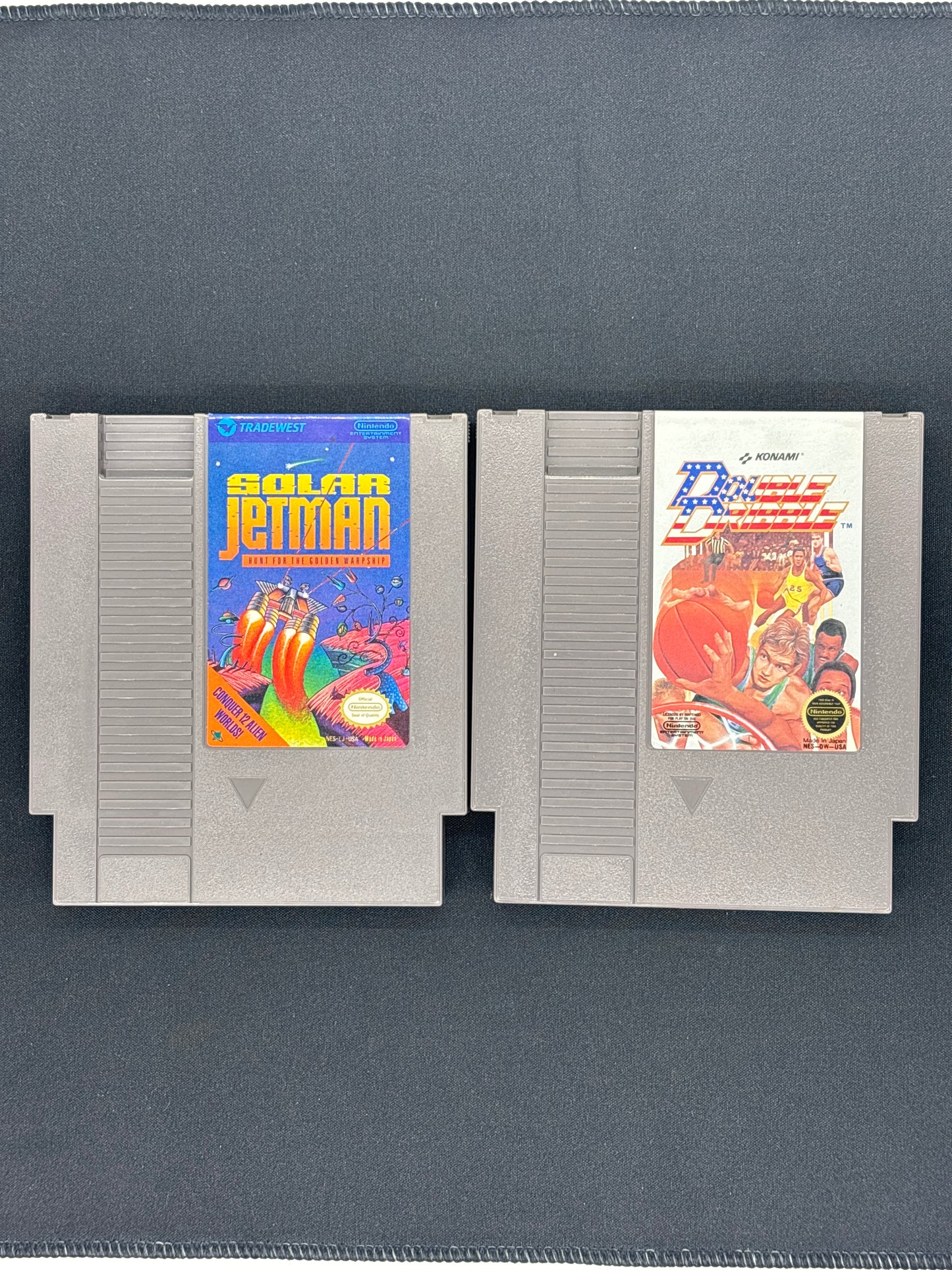 Auction Lot 106 Nintendo NES Video Game Lot Double Dribble Solar Jetman Loose