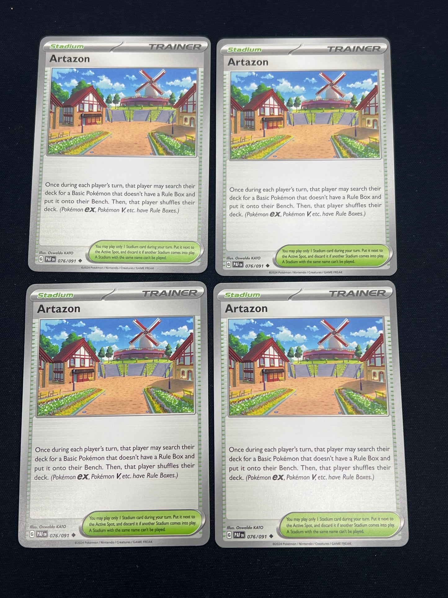 Auction Lot 103: Pokemon Cards Artazon Playset Lot of 4 Conditions Vary