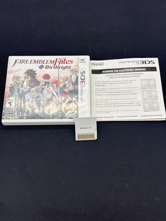 Auction Lot 311: Fire Emblem Fates Birthright Video Game Nintendo 3DS CIB