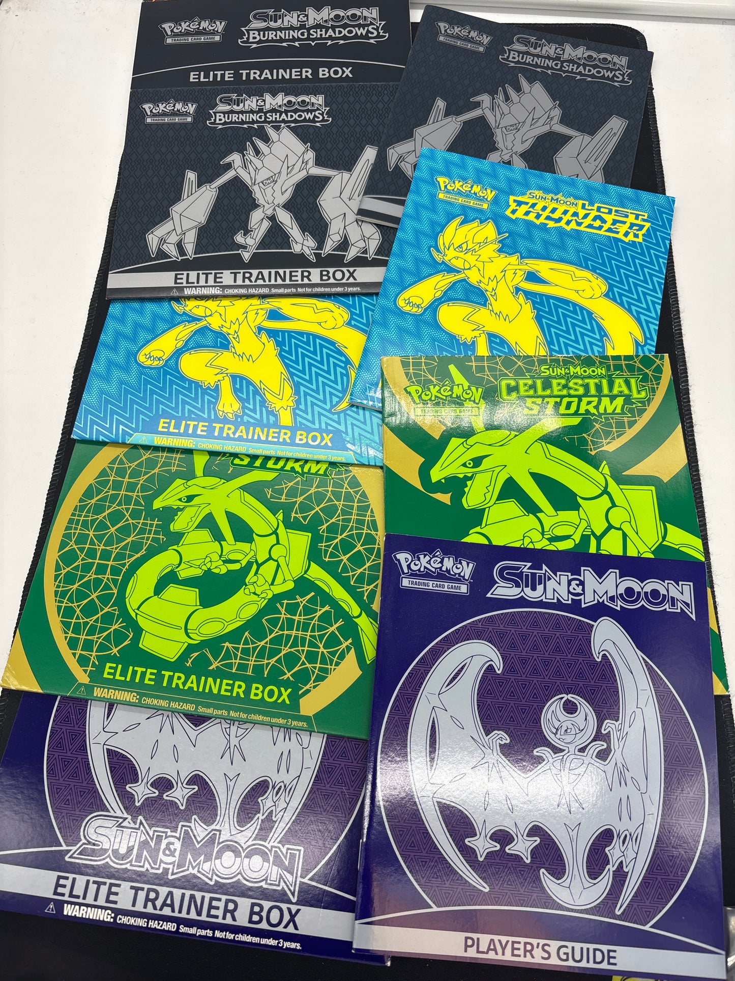 Auction Lot 293: Pokemon Card Sun & Moon EMPTY ETB Manual & Cover
