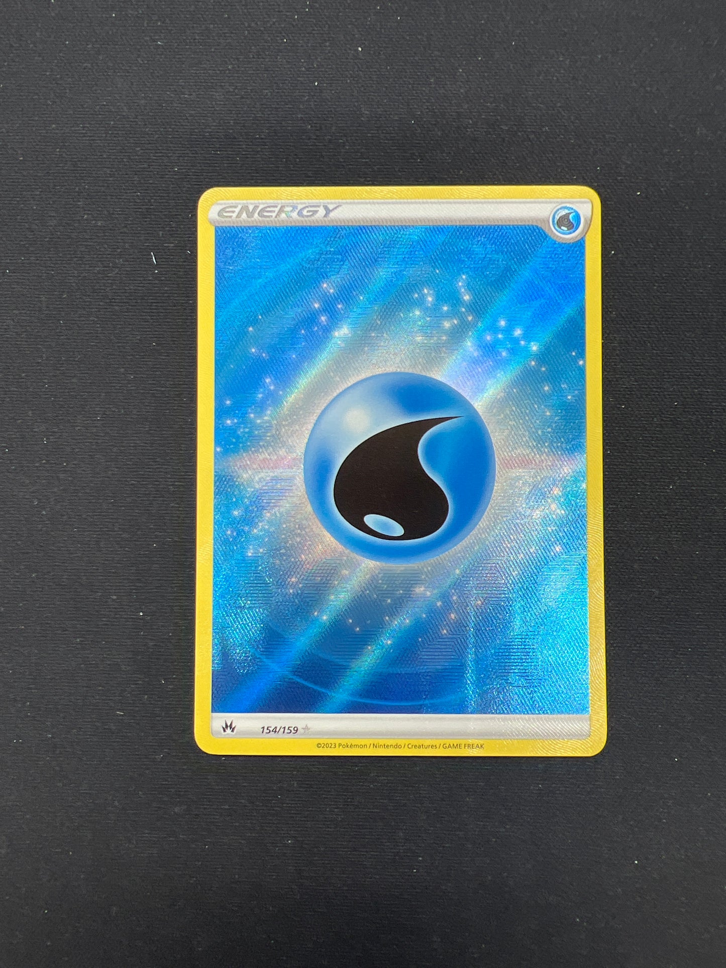 Auction Lot 238: Pokemon Card Water Energy Holo Crown Zenith Conditions Vary