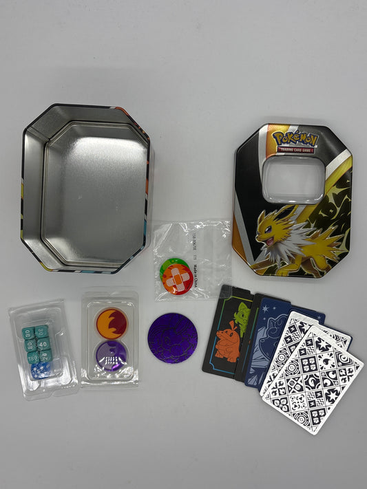 Auction Lot 310: Pokemon Tin With ETB Accessories