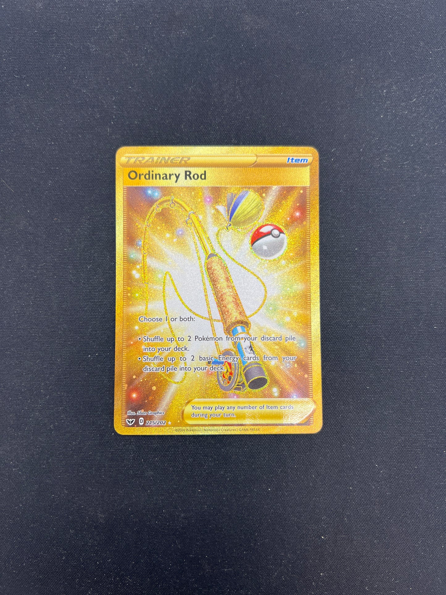 Auction Lot 145: Pokemon Cards Ordinary Rod Secret Rare Full Art Condition Vary