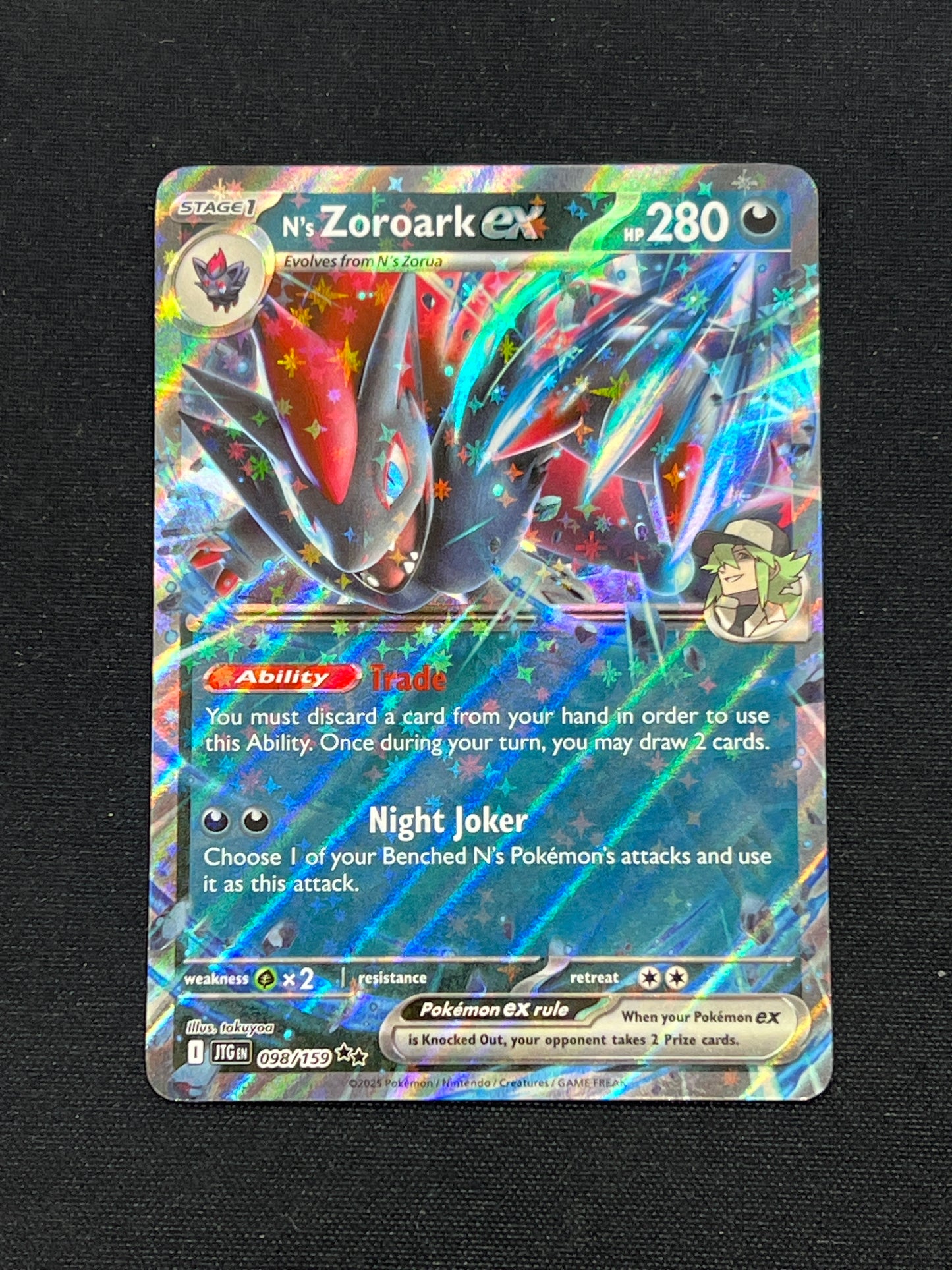 Auction Lot 420: Pokemon Cards N's Zoroark EX Journey Together Conditions Vary