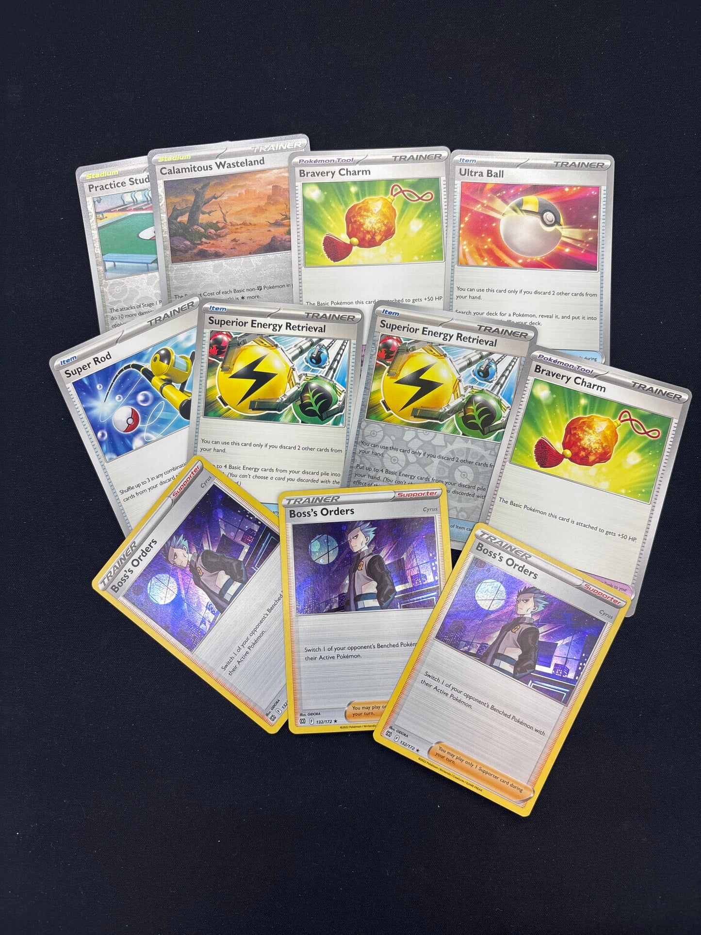 Auction Lot 246: Pokemon SV Trainer Card Lot 3 Conditions Vary