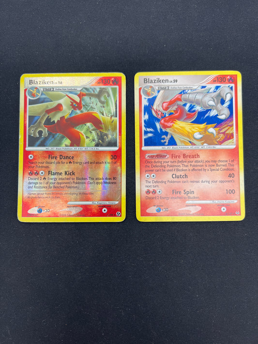 Auction Lot 422: Pokemon Cards Lot of 2 Blaziken Reverse Holo & Holo Conditions Vary