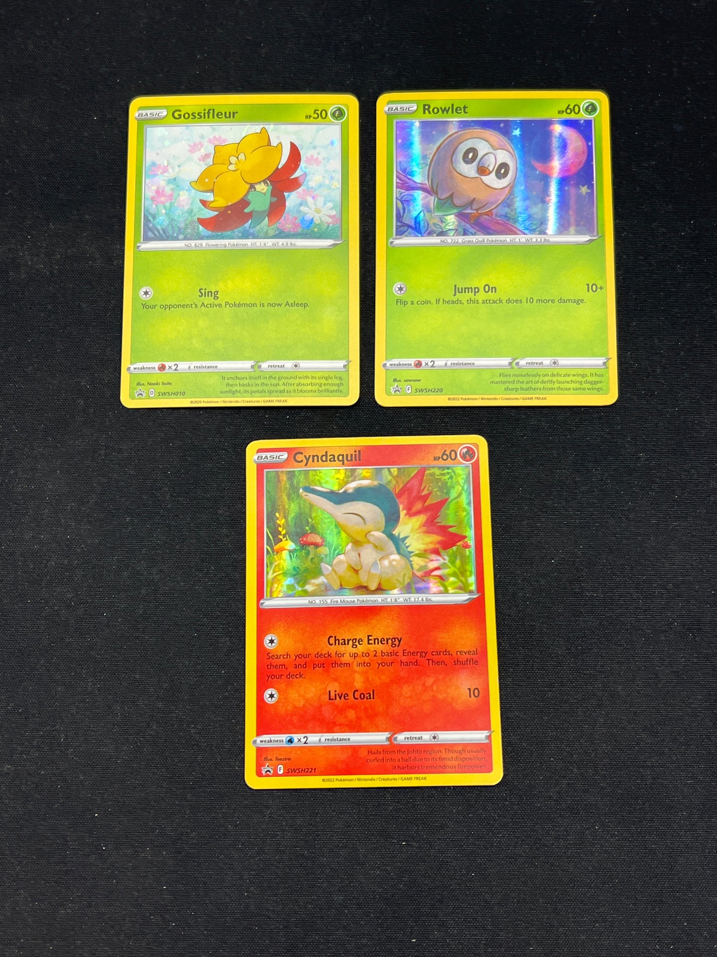 Auction Lot 162: Pokemon Cards Lot of 3 Assorted SWSH Promo Holos Conditions Vary