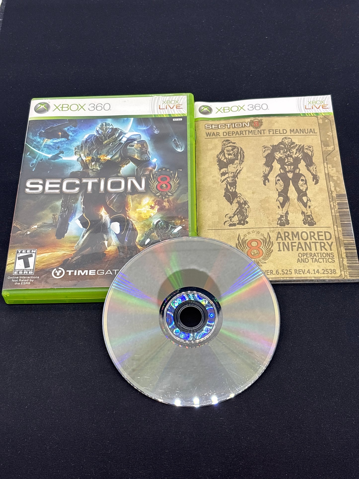 Auction Lot 29: XBOX 360 Video Game Section 8 CIB