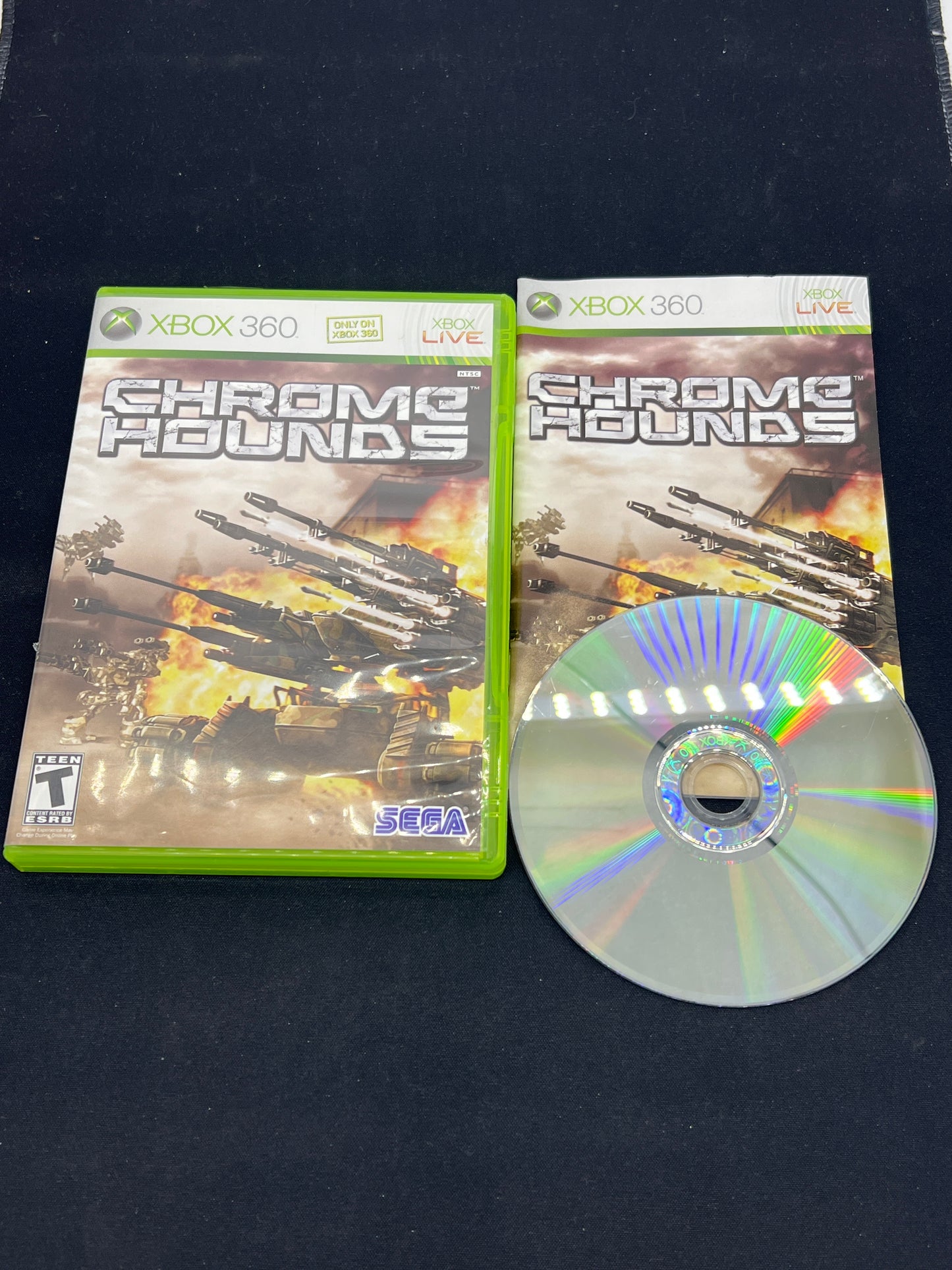 Auction Lot 195: XBOX 360 Video Game Chrome Hounds CIB