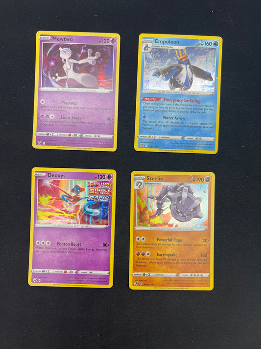 Auction Lot 489: Pokemon Cards SWSH Holo Card Lot Conditions Vary