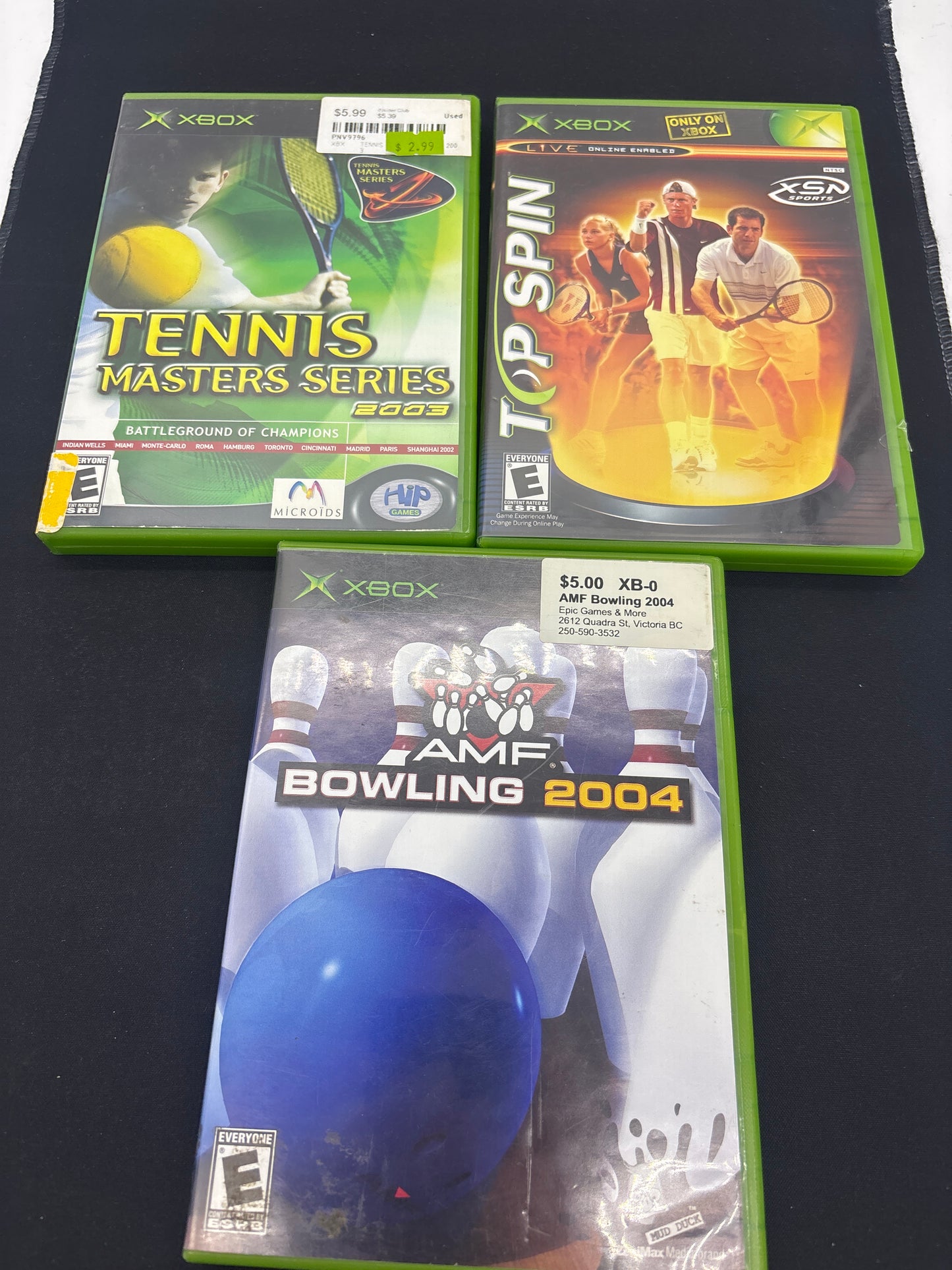Auction Lot 123: XBOX Video Game Sports Lot of 3